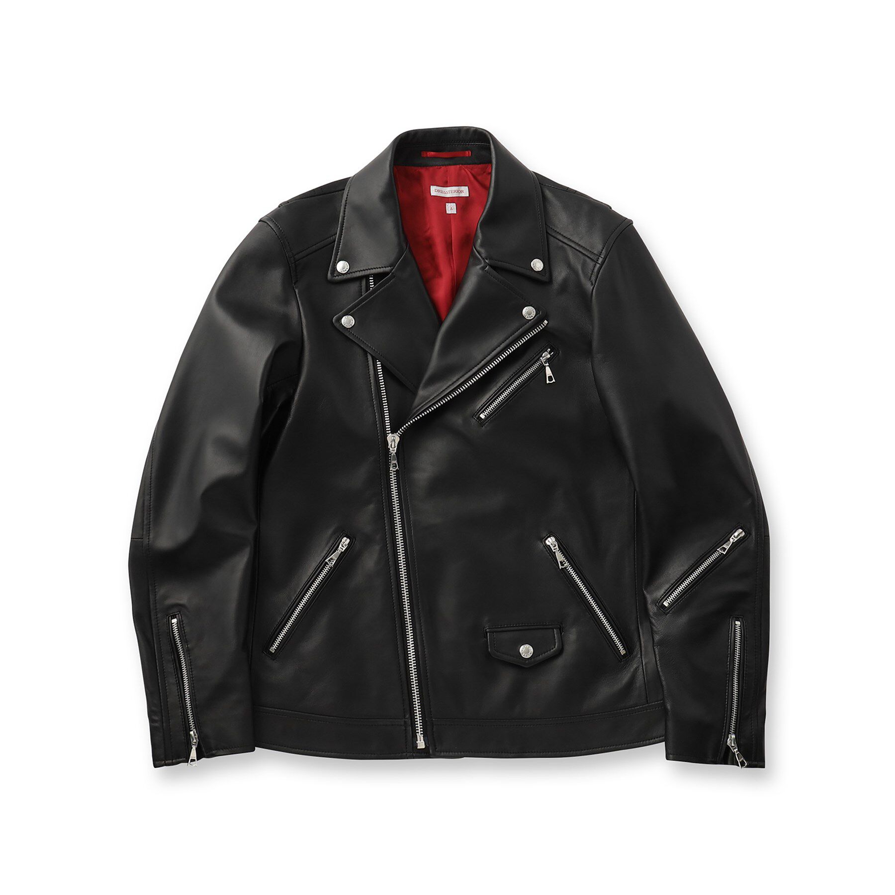 DRESSTERIOR「【本革】レザーライダースジャケット」|ライダースジャケット|