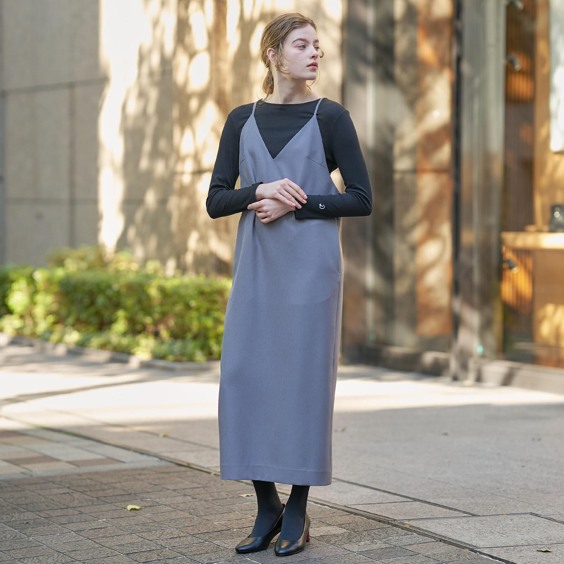 DRESSTERIOR「【美人百花/モデル美香着用】コンフォートアイラインキャミワンピース」|ワンピース|