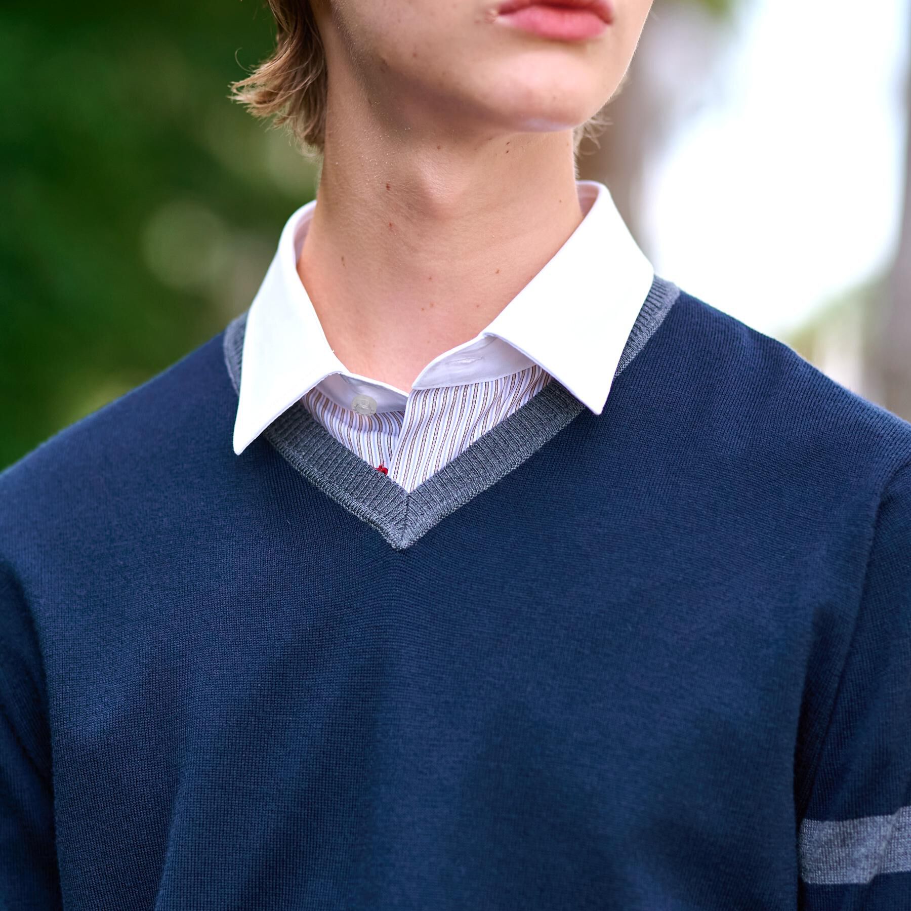 DRESSTERIOR「ウォッシャブルファインメリノ Vネックニット」|ニット・セーター|