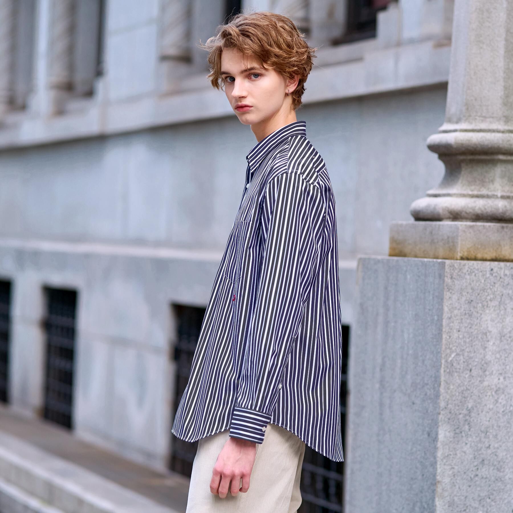 DRESSTERIOR「THOMAS MASON ストライプシャツ」|シャツ・ブラウス|