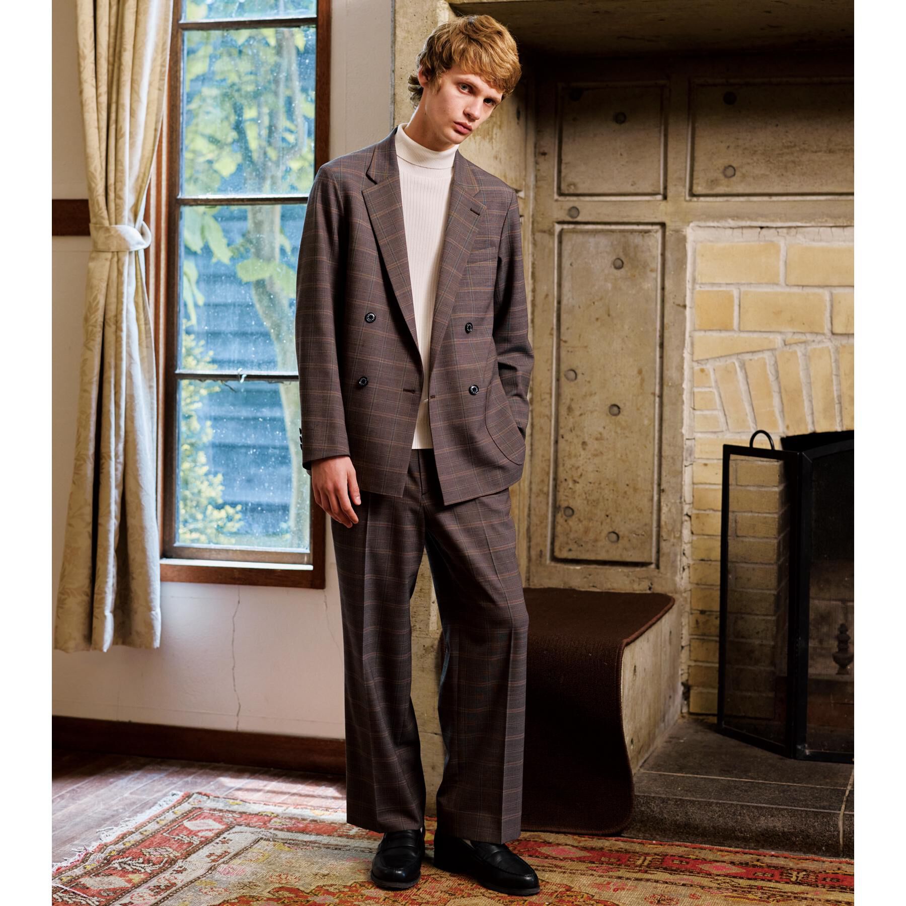 DRESSTERIOR「【セットアップ可】2WAYストレッチ コンフォータブルチェックジャケット」|テーラードジャケット|