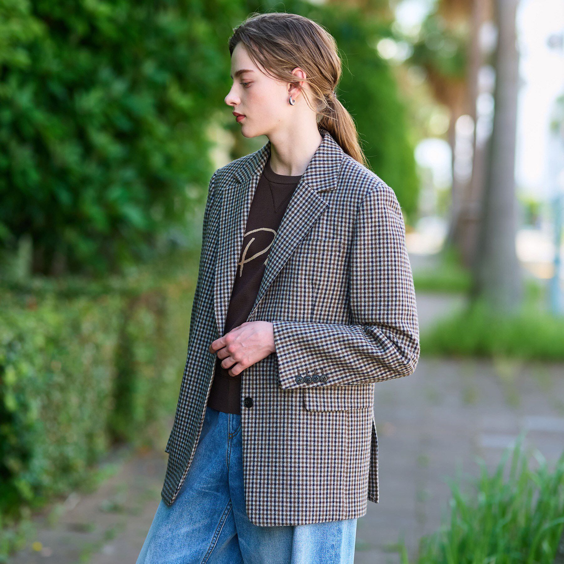 DRESSTERIOR「【きれいめカジュアル/オンオフ】ガンクラブチェックジャケット」|テーラードジャケット|