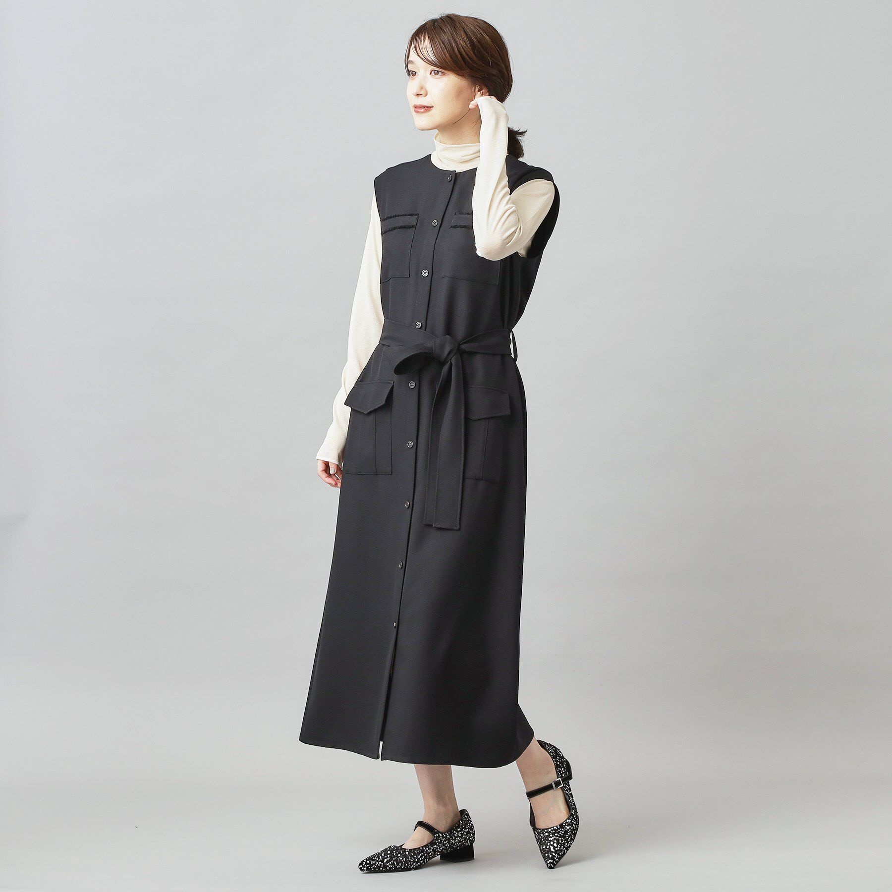 DRESSTERIOR「ポインテッドメリージェーン」|パンプス|