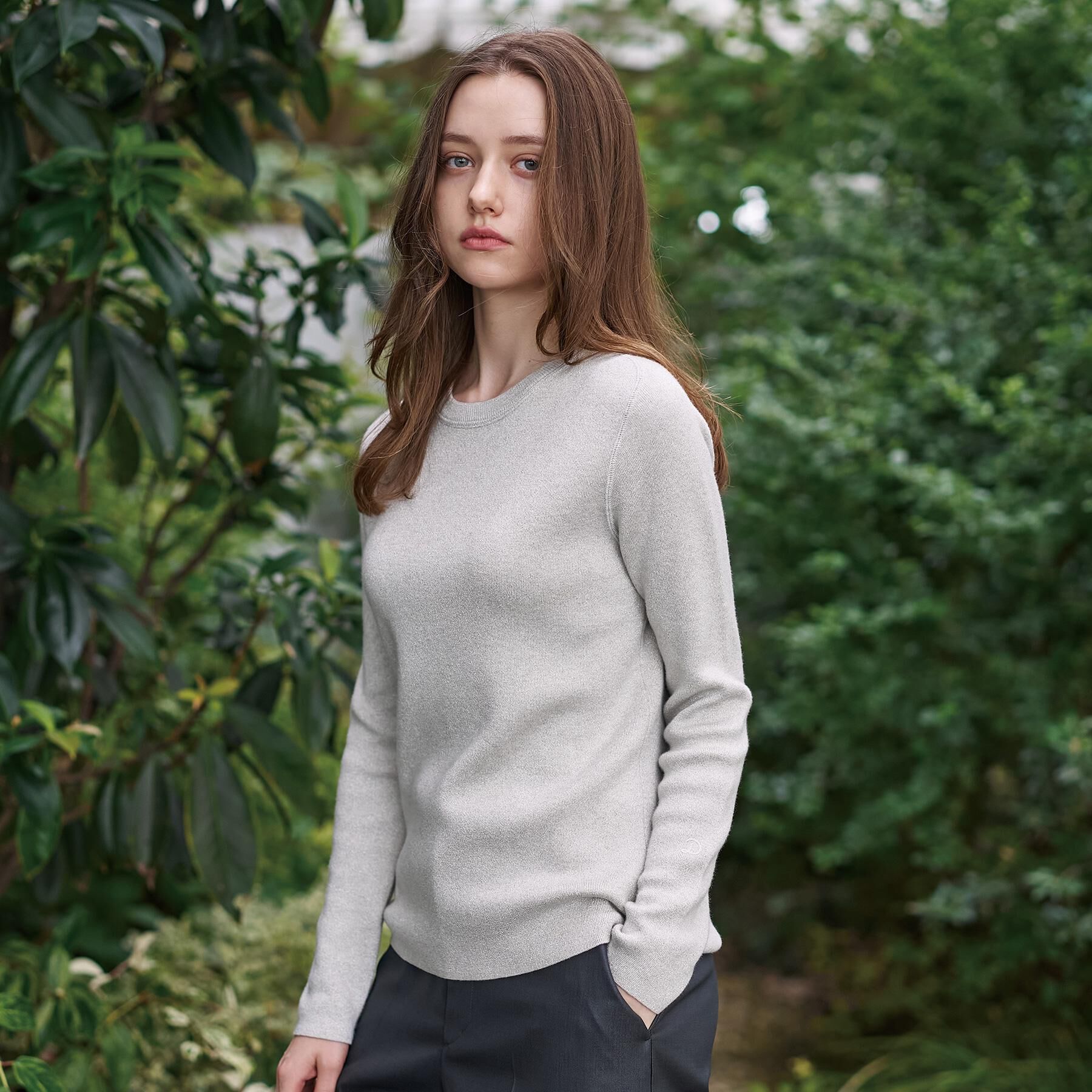 DRESSTERIOR「【ウォッシャブル】ラメコットンカシミヤニット」|ニット・セーター|