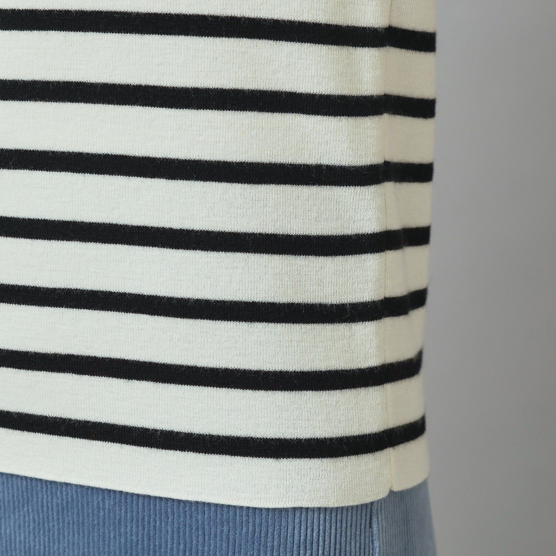 DRESSTERIOR「ストレッチフルニードルボーダーニット」|ニット・セーター|