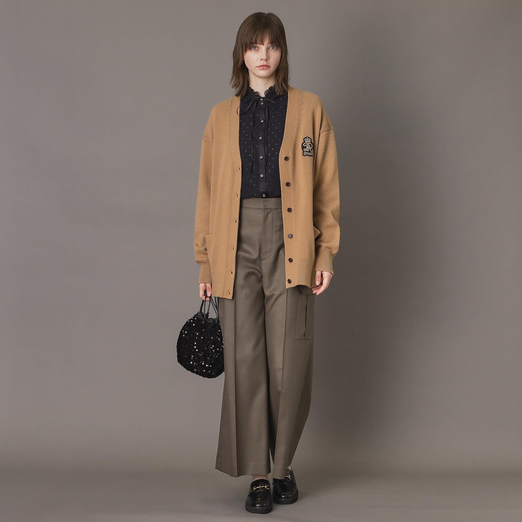 DRESSTERIOR「レタードニットカーディガン」|カーディガン|