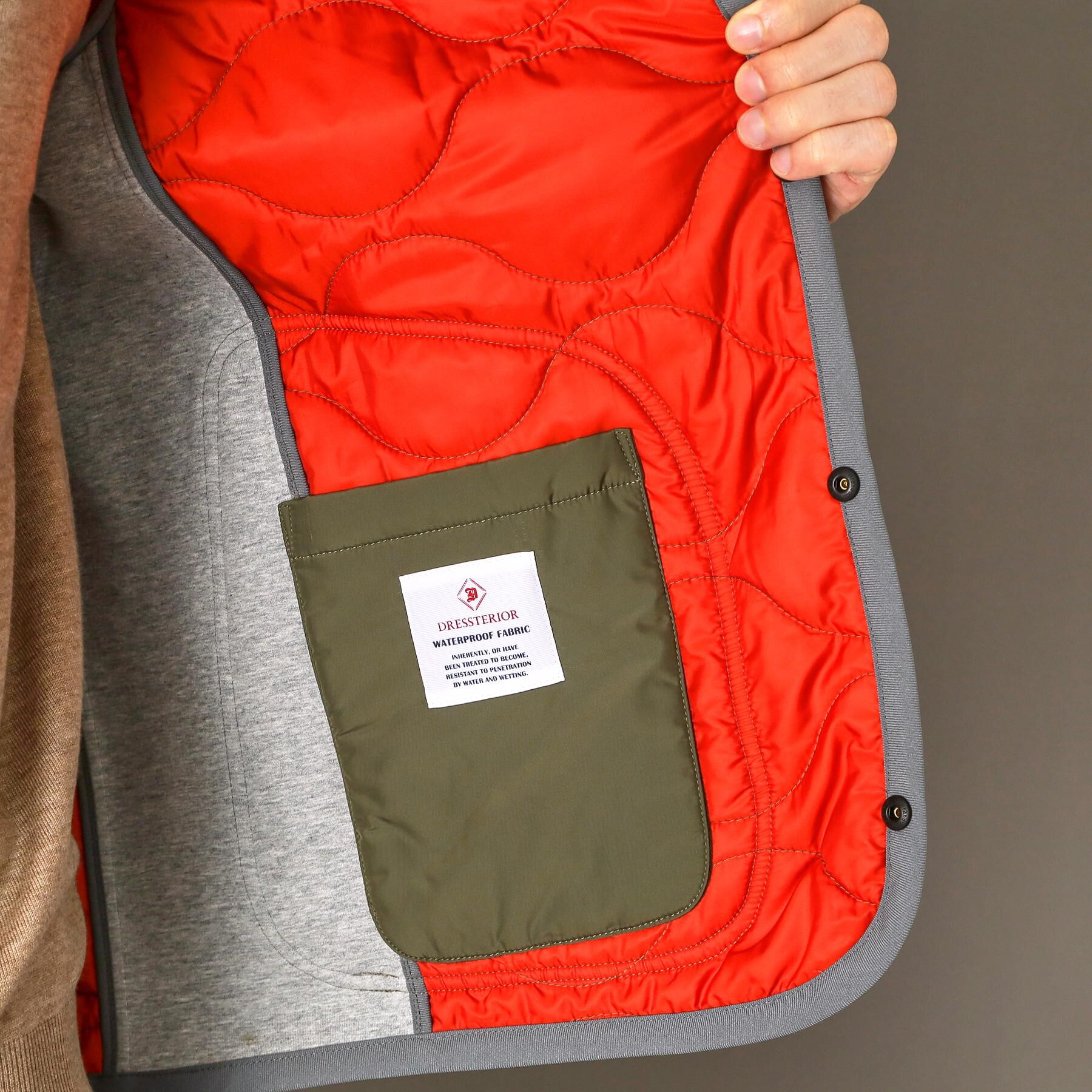 DRESSTERIOR「キルティング ライナージャケット」|ダウン|