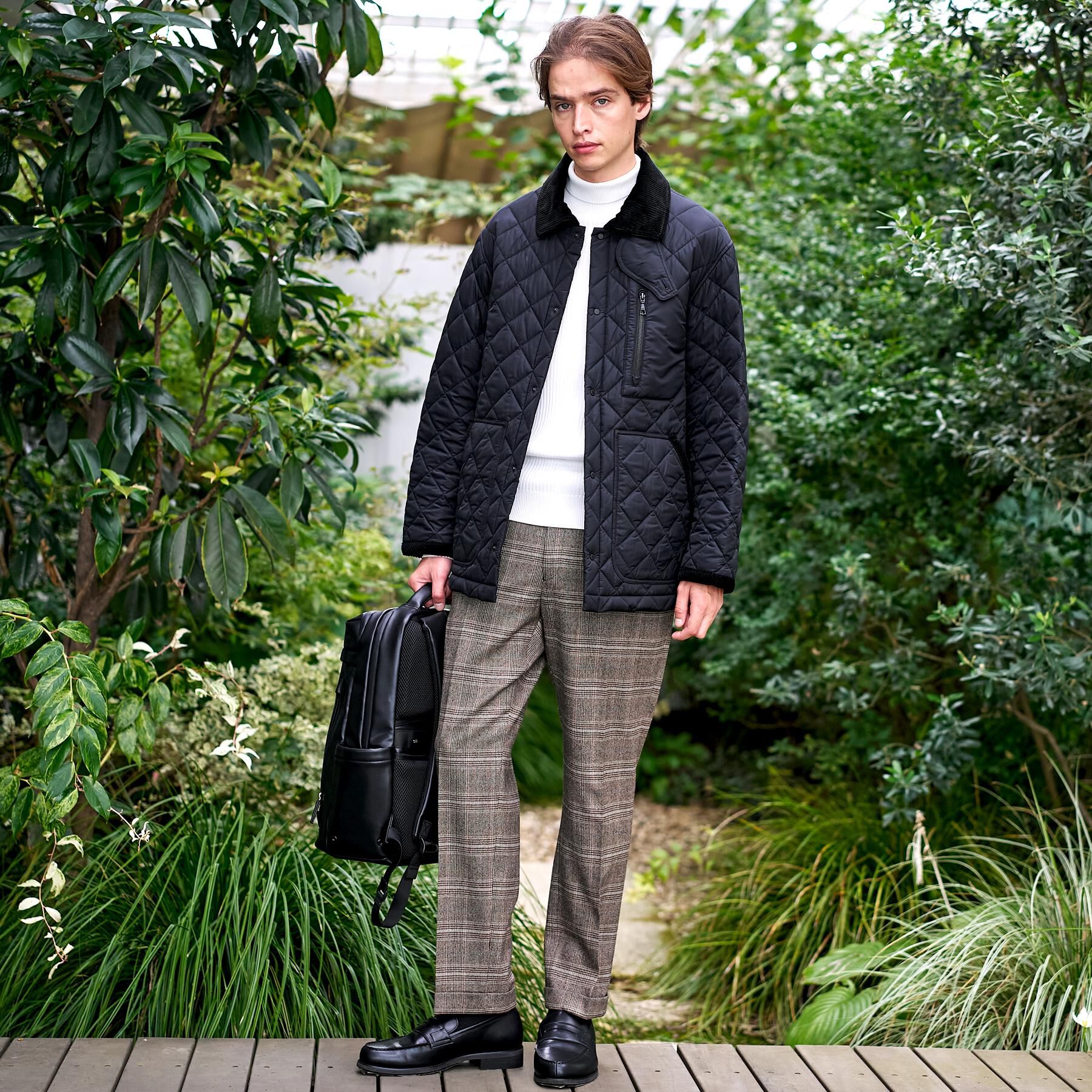 DRESSTERIOR「キルティング ハンティングジャケット」|ブルゾン・スタジャン|