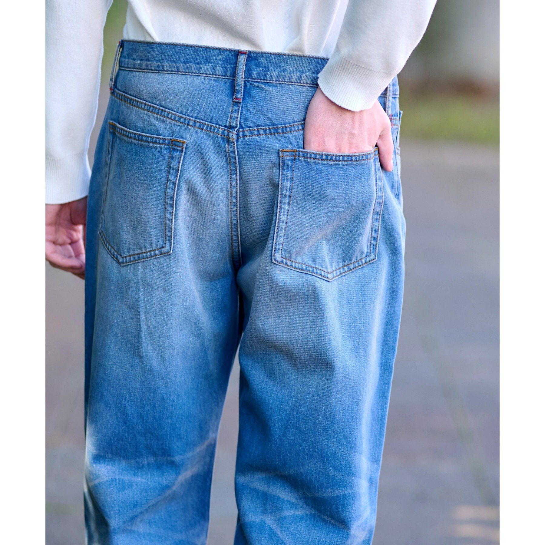 DRESSTERIOR「【Safari5月号掲載】10．6oz コンフォートワイドデニムパンツ」|デニム|