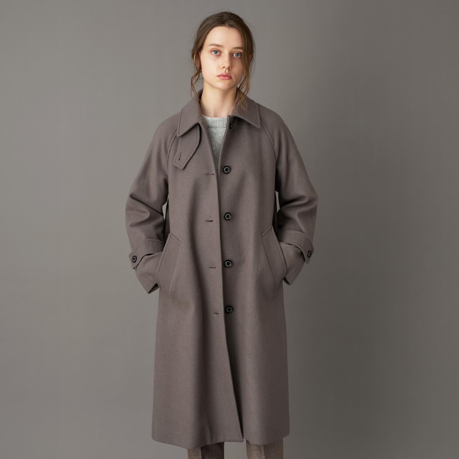 DRESSTERIOR「Super110sウールステンカラーコート」|ステンカラーコート|