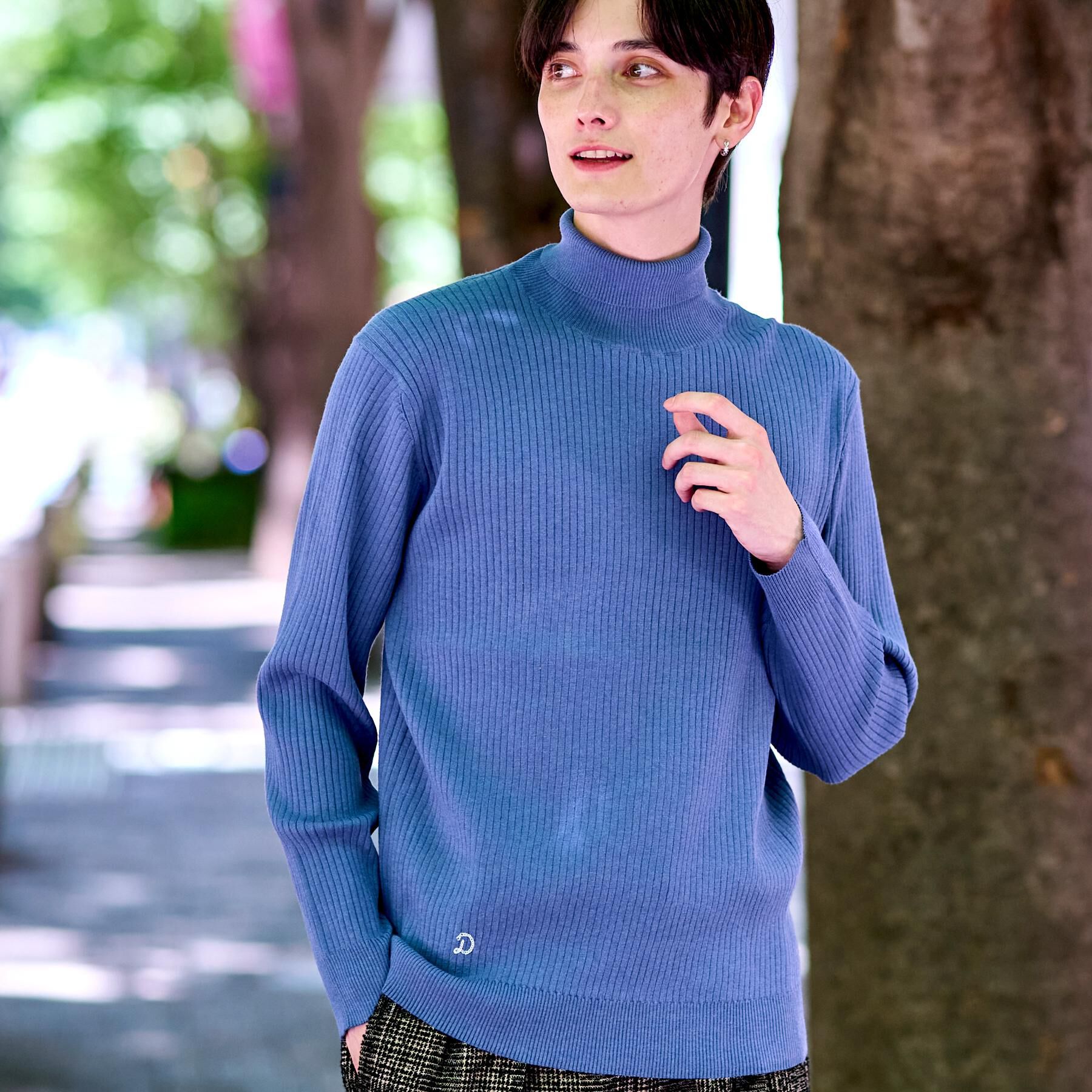 DRESSTERIOR「ワイドリブ タートルネックニット」|ニット・セーター|