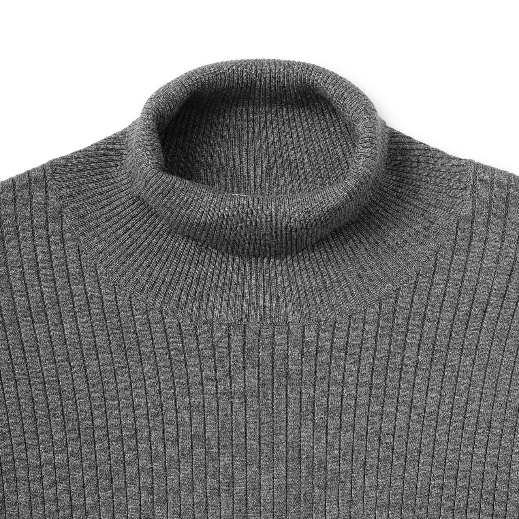 DRESSTERIOR「ワイドリブ タートルネックニット」|ニット・セーター|