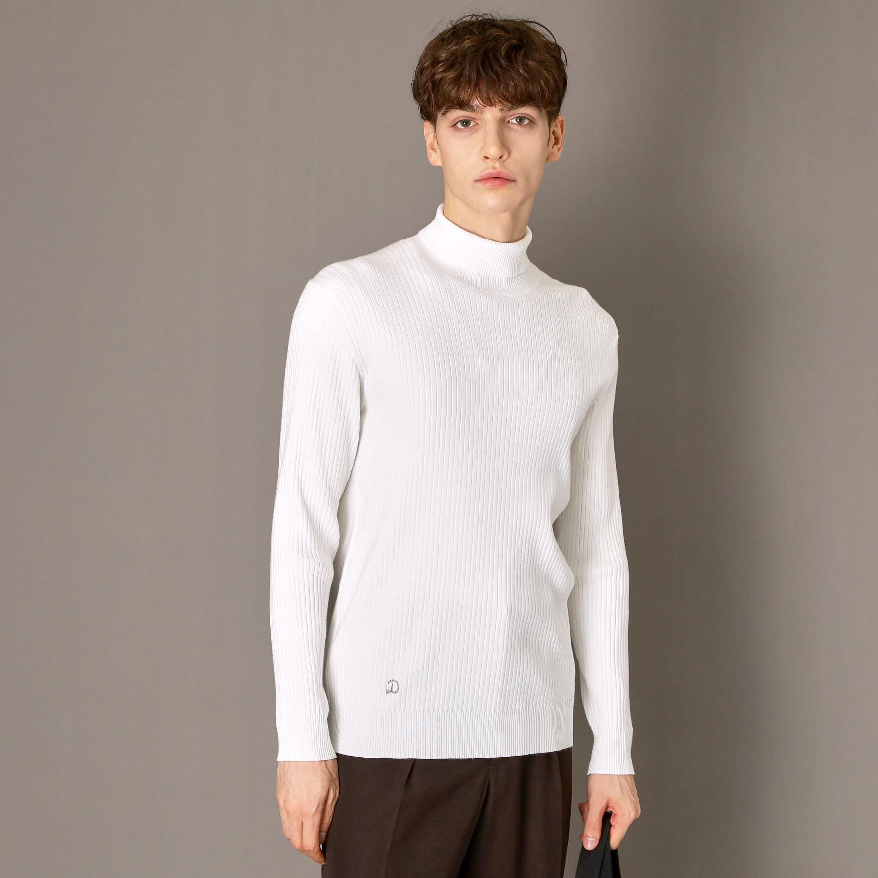 DRESSTERIOR「ワイドリブ タートルネックニット」|ニット・セーター|