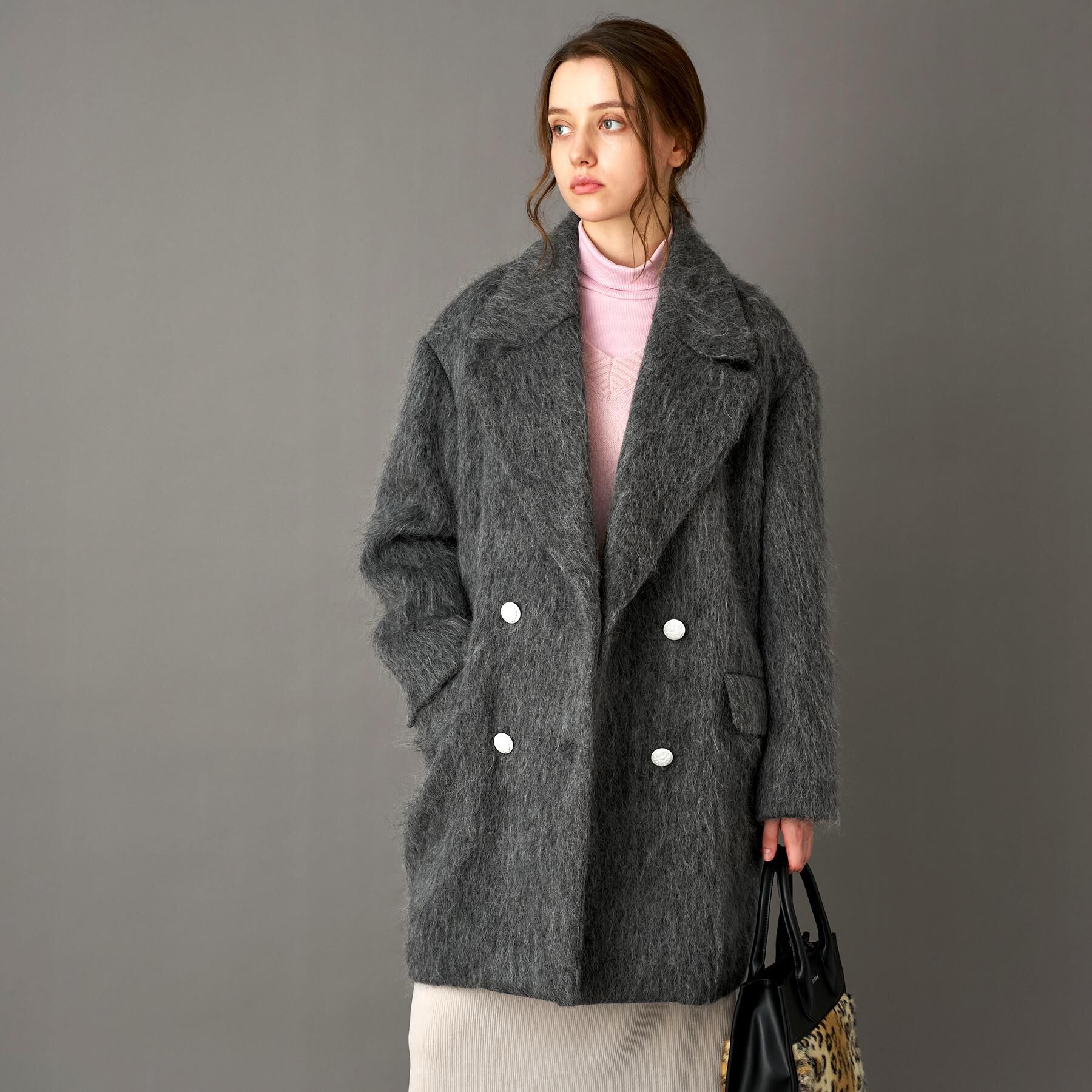 DRESSTERIOR「モヘヤ混シャギーチェスターコート」|チェスターコート|