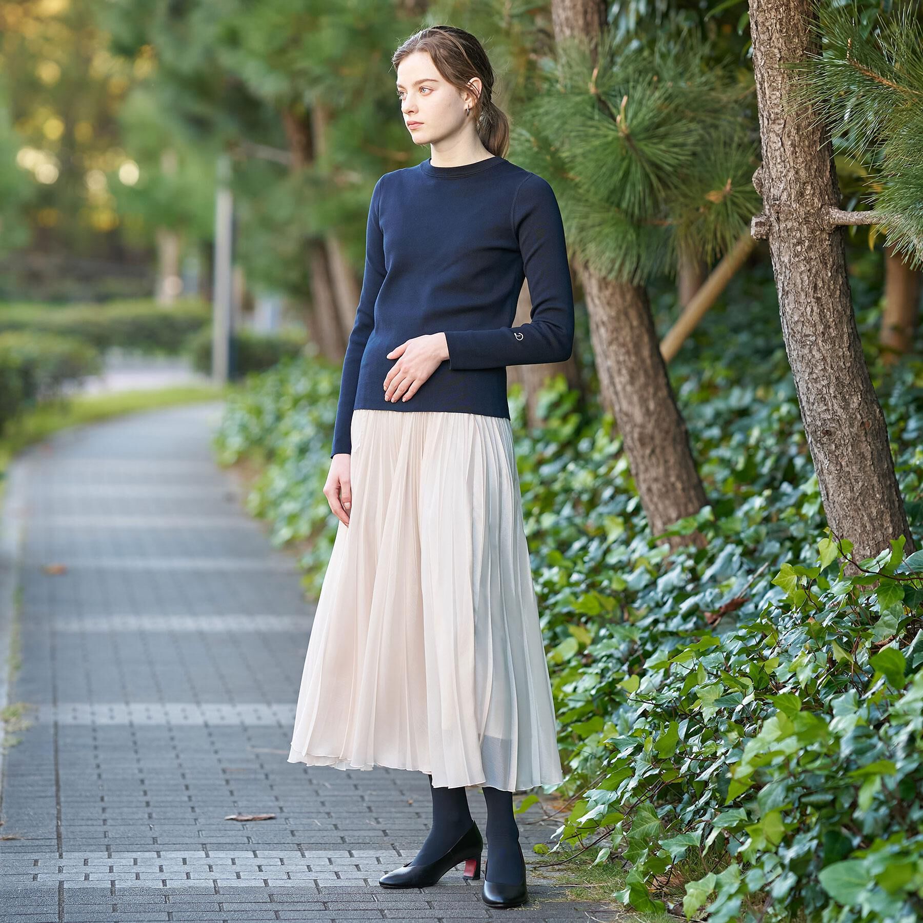 DRESSTERIOR「【ウォッシャブル】コットンフルニードルニット」|ニット・セーター|