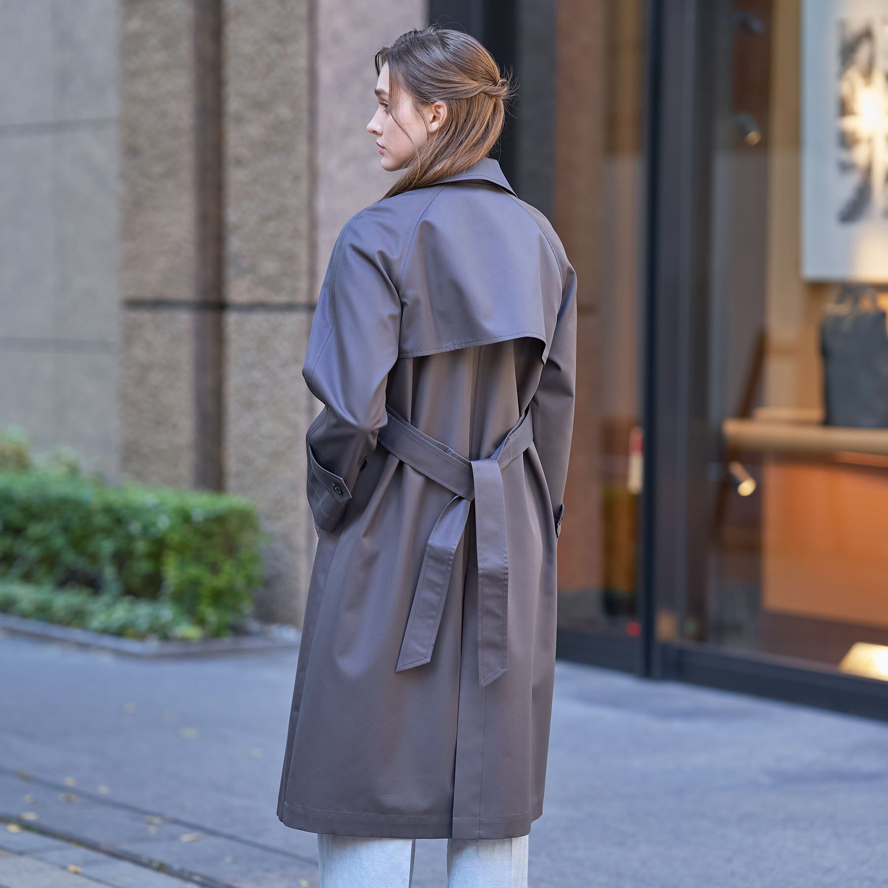 DRESSTERIOR「【ウォッシャブル/美シルエット】ライト トレンチコート」|トレンチコート|
