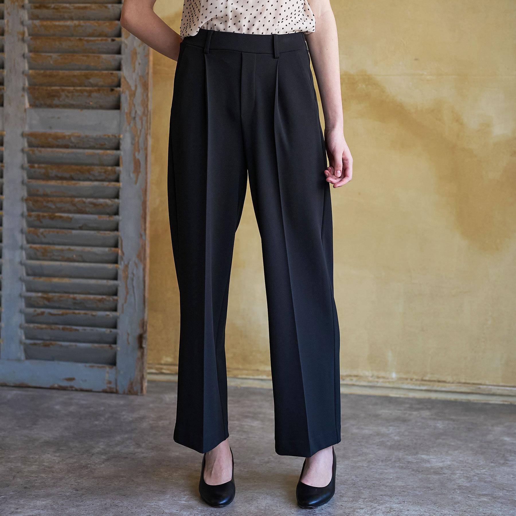 DRESSTERIOR「【接触冷感/ウォッシャブル】センタープレスジョーゼットパンツ」|その他|