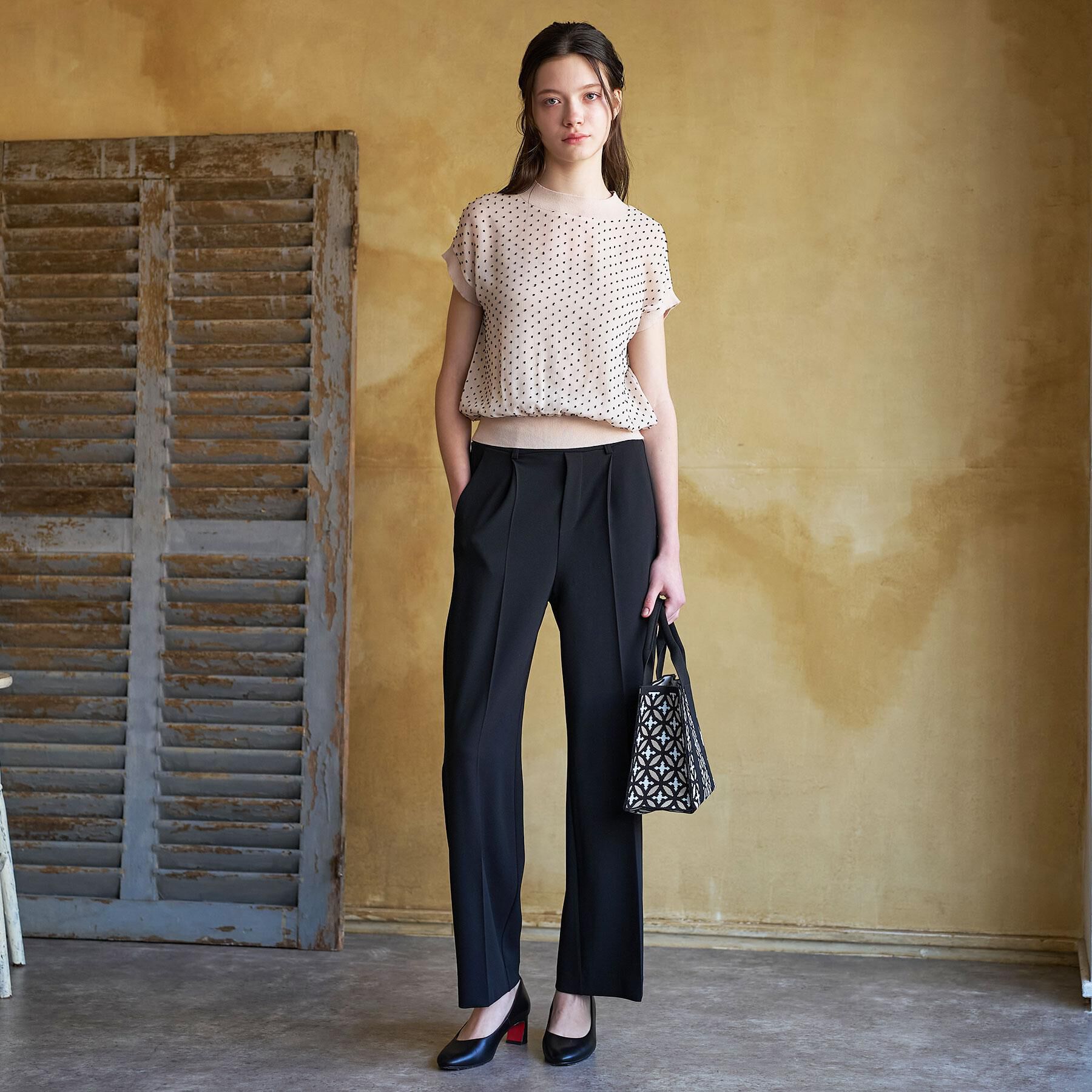 DRESSTERIOR「【接触冷感/ウォッシャブル】センタープレスジョーゼットパンツ」|その他|