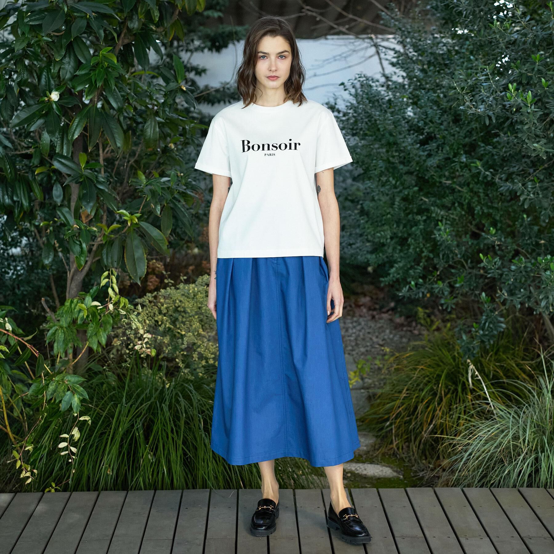 DRESSTERIOR「クールタッチ デニムライク タックスカート」|スカート|