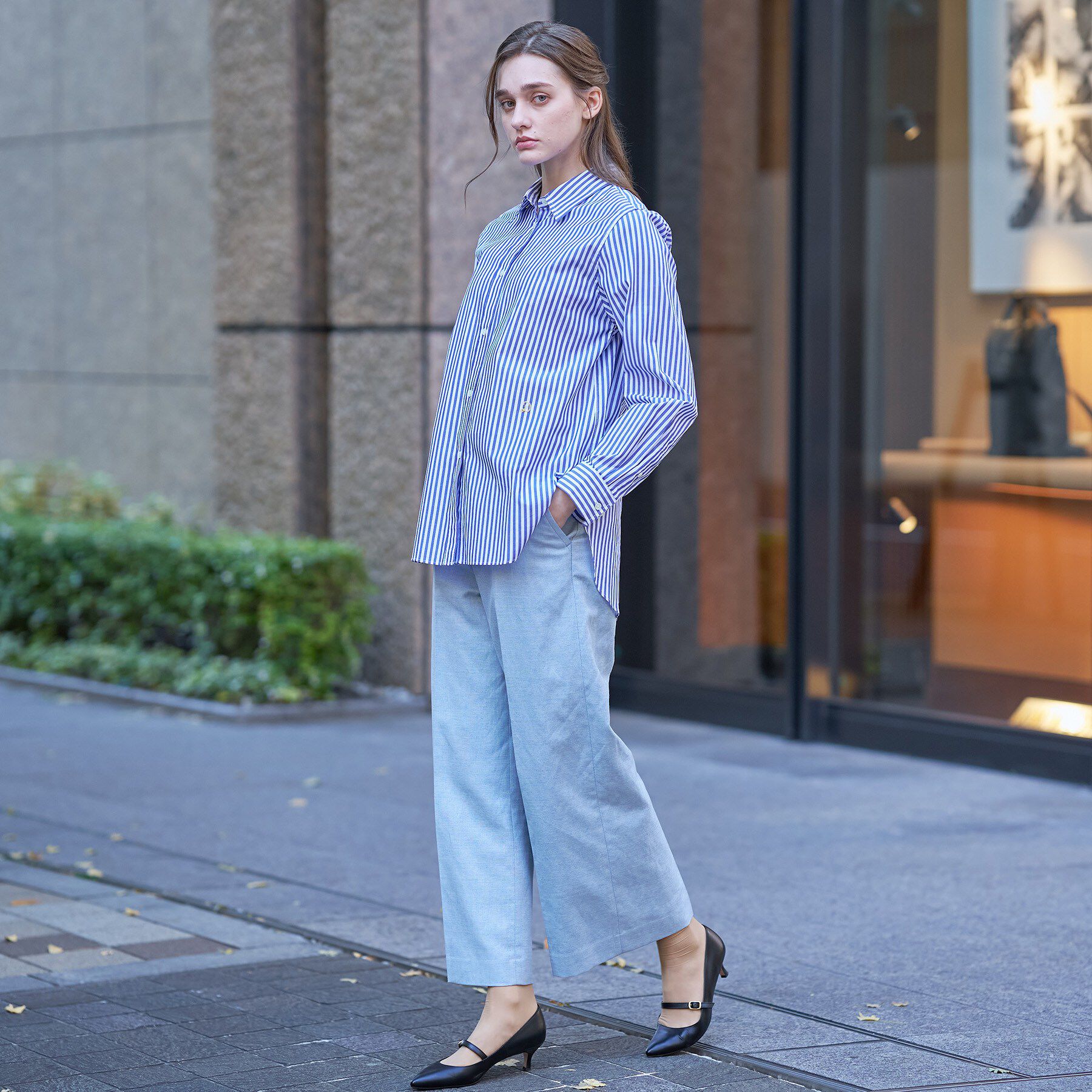 DRESSTERIOR「【通勤/着映え/ウォッシャブル】オーバーシルエット ロンストシャツ」|シャツ・ブラウス|