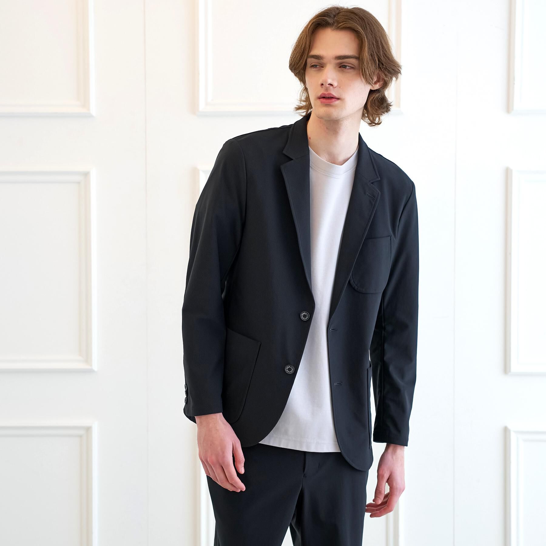 DRESSTERIOR「【セットアップ可/接触冷感/UVカット/ウォッシャブル】AIRTOOL クールストレッチジャケット」|テーラードジャケット|