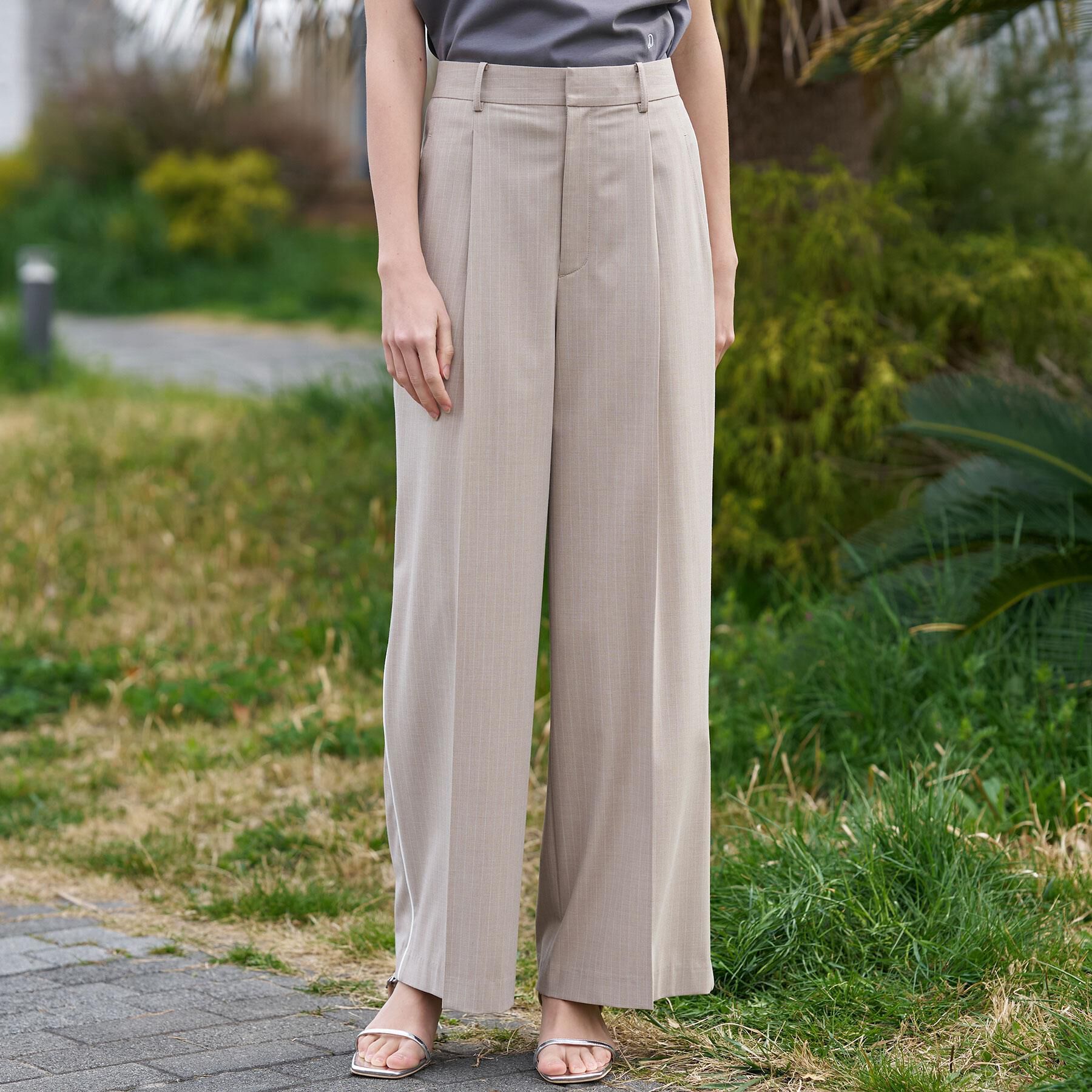 DRESSTERIOR「【セットアップ可/ウォッシャブル】ストライプ2WAYストレッチ サイドラインパンツ」|その他|