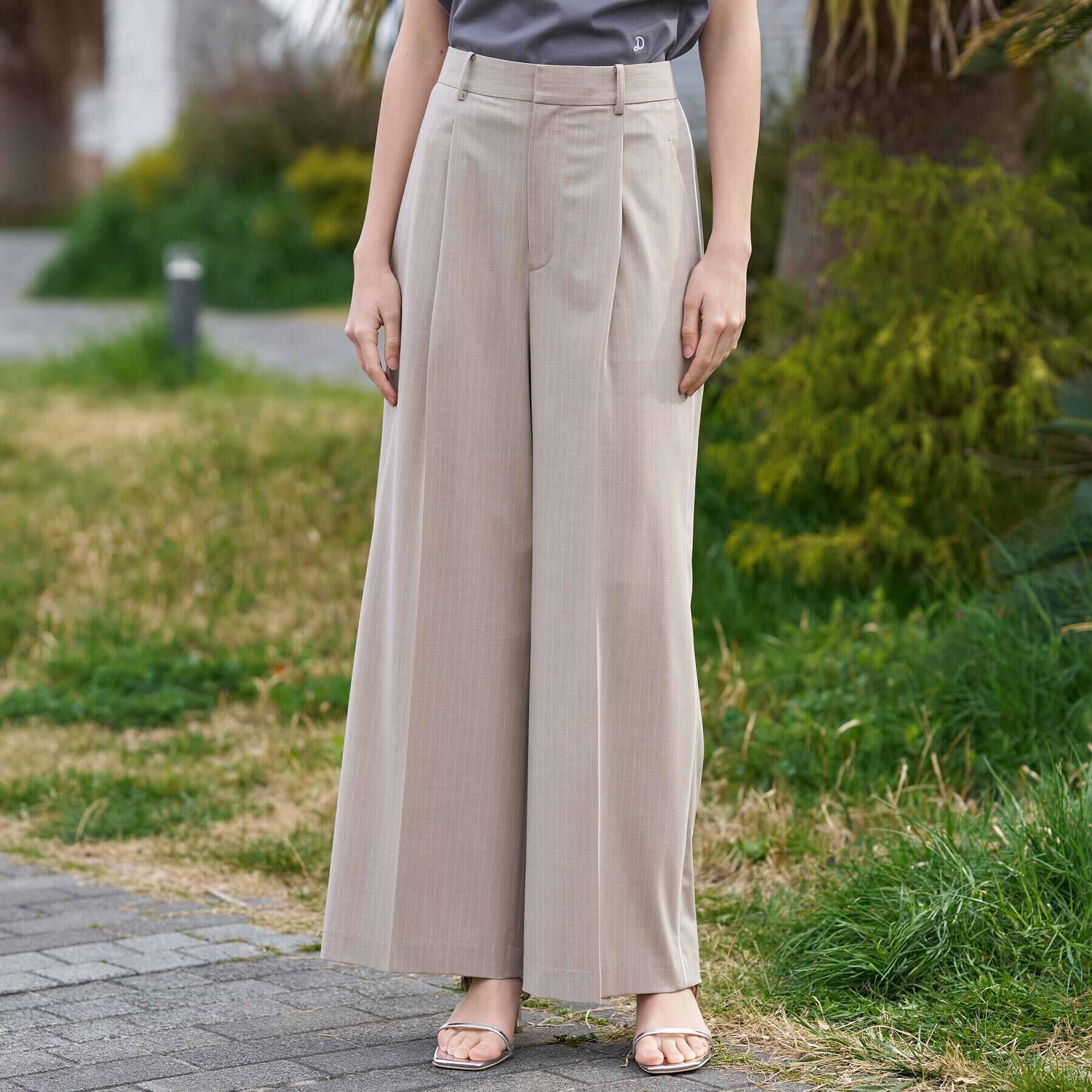 DRESSTERIOR「【セットアップ可/ウォッシャブル】ストライプ2WAYストレッチ サイドラインパンツ」|その他|