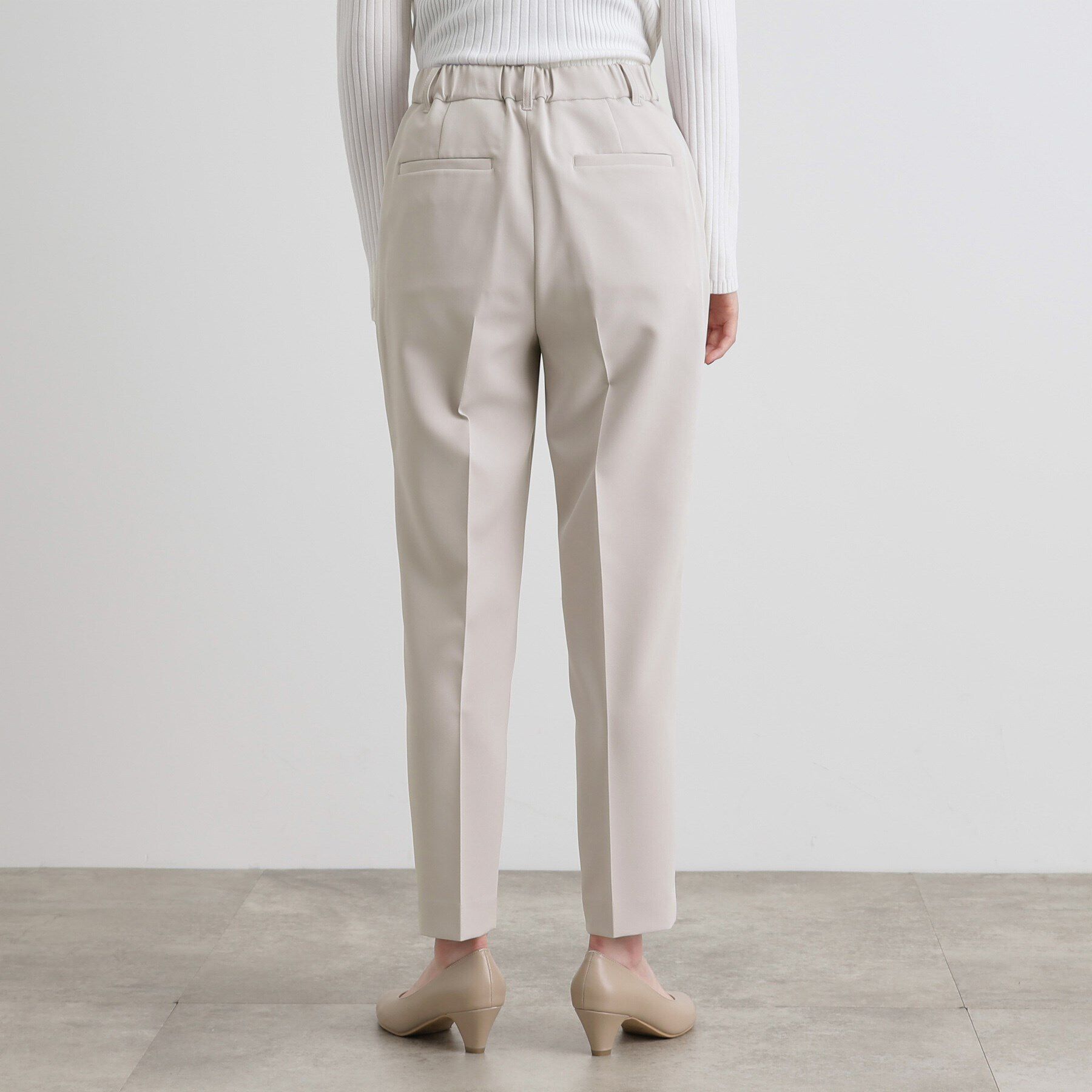 grove「しなやかストレッチ イージーケアテーパードパンツ」|その他|