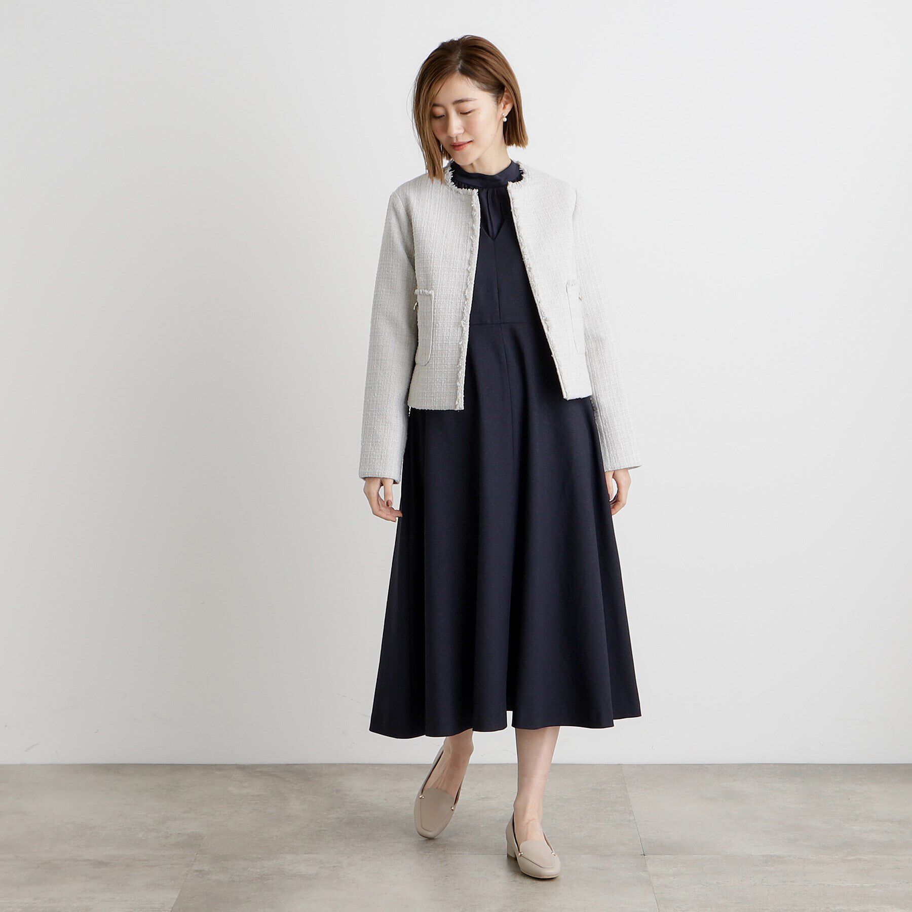 grove「ジャンパードレス＆ブラウスセットアップ」|ワンピース|