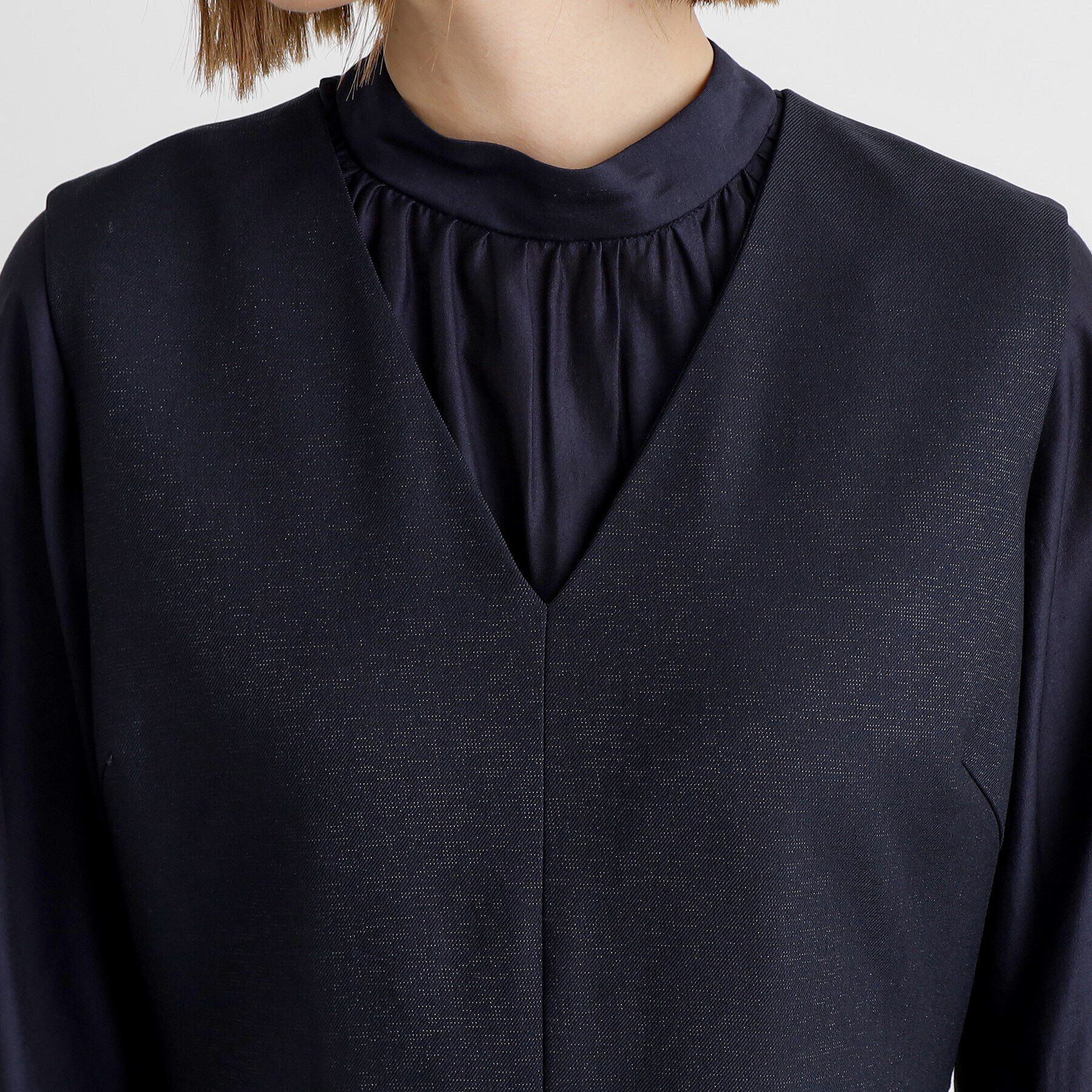 grove「ジャンパードレス＆ブラウスセットアップ」|ワンピース|