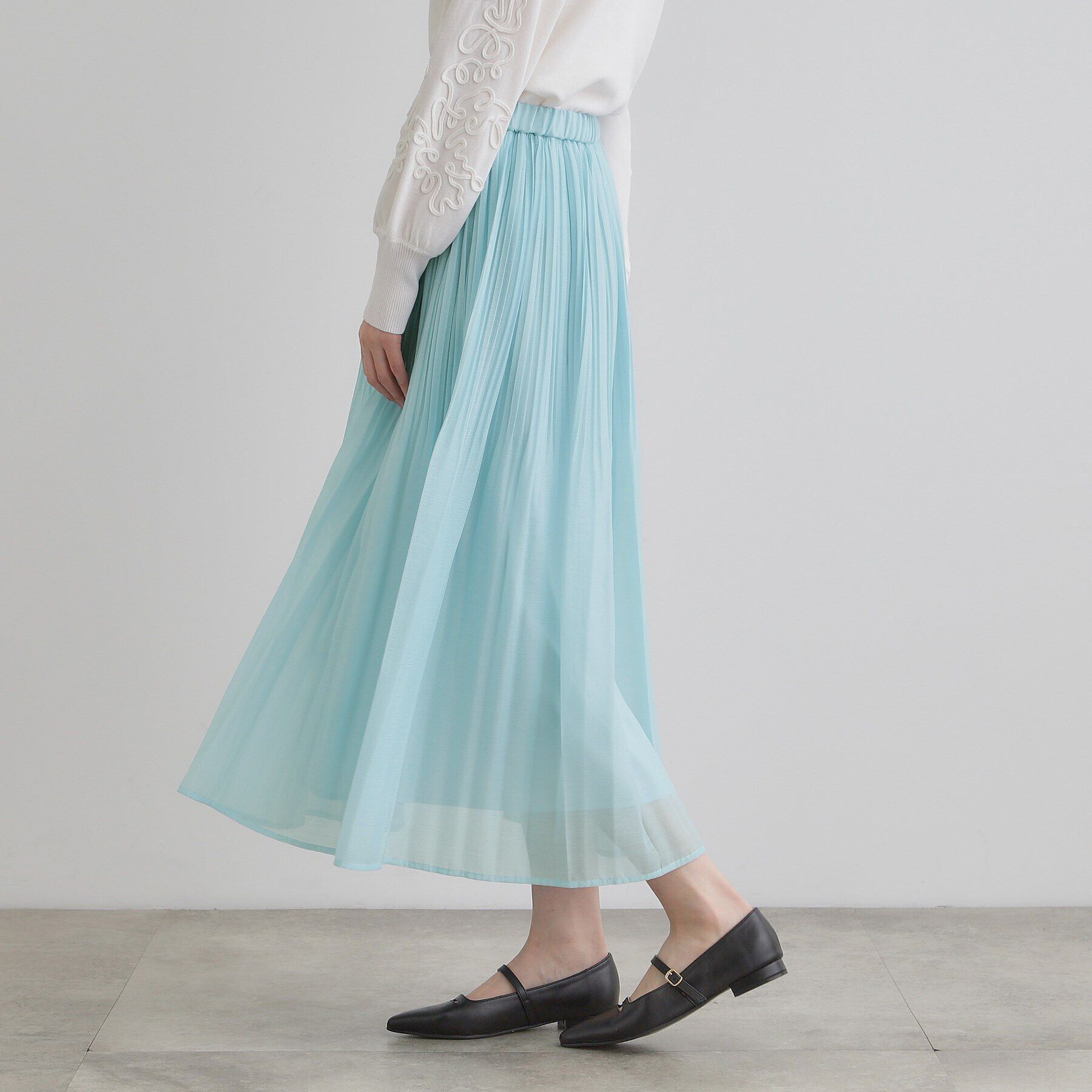 grove「ツイーディチェックオーガンジースカート」|スカート|