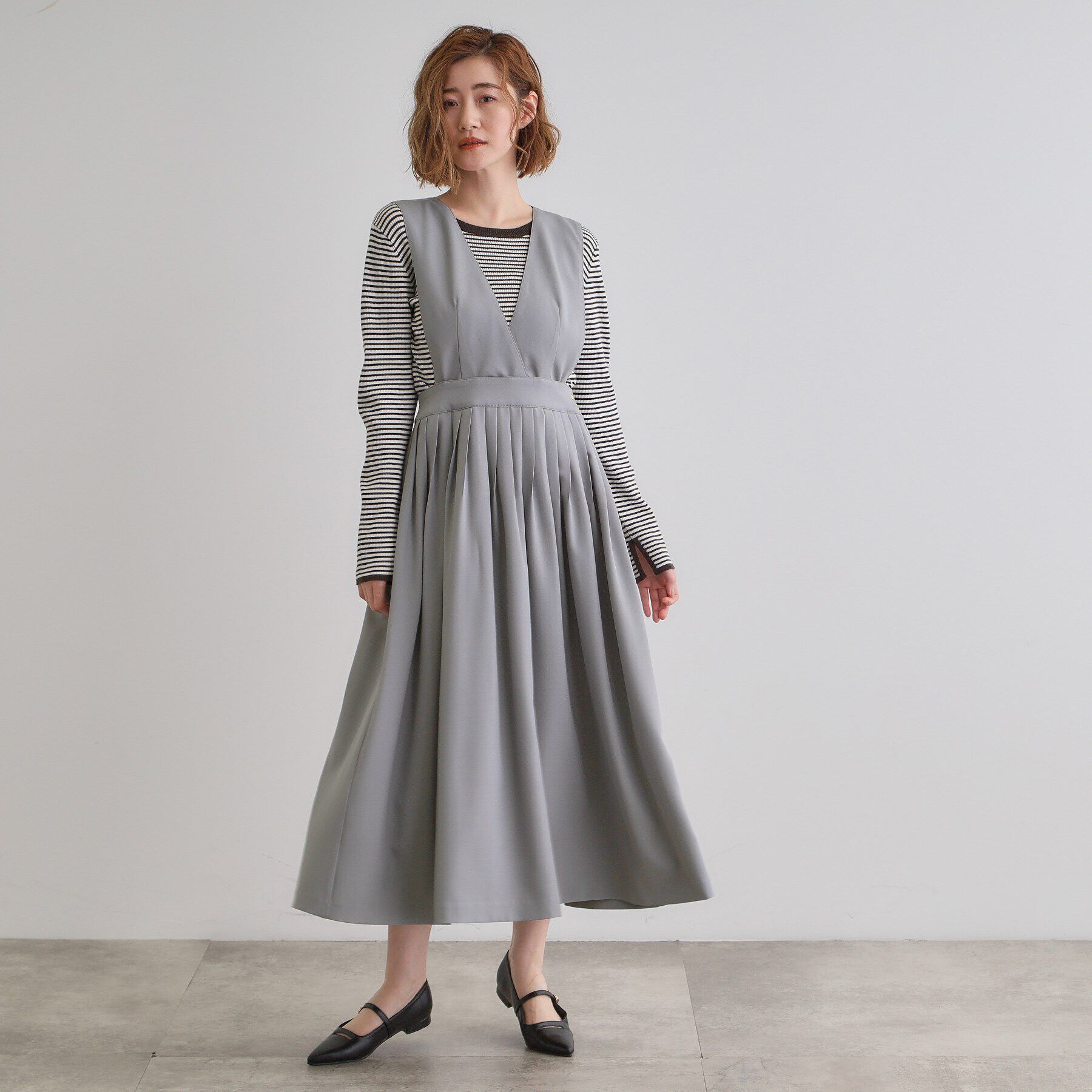 grove「2WAYクラシカルジャンパードレス」|ワンピース|
