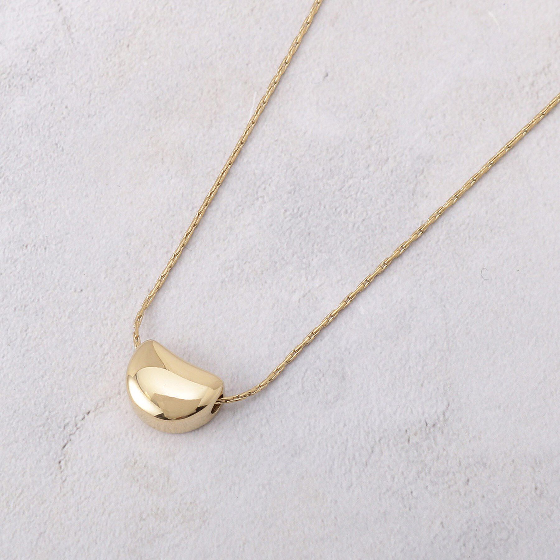 grove「【ステンレス】メタル通しネックレス」|ネックレス|ゴールド(007)