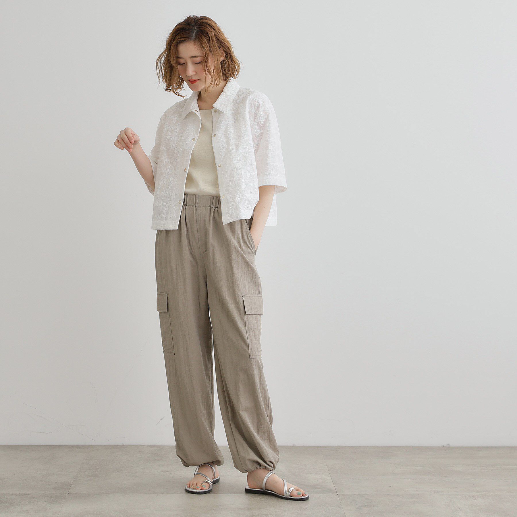 grove「【ひんやり】2WAYツイルカーゴパンツ」|その他|