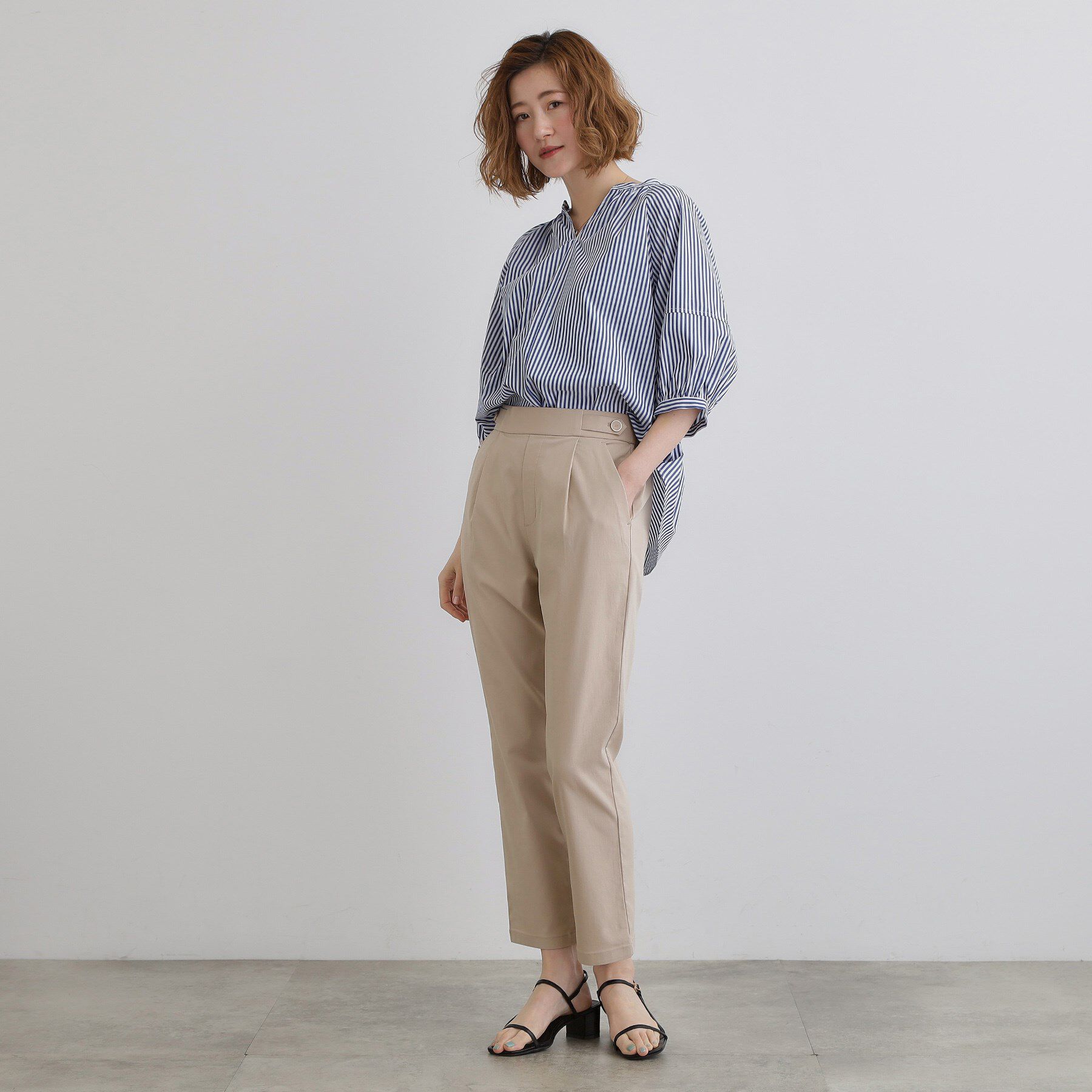 grove「低身長さん向け－3cm丈【接触冷感】サマーハイパーストレッチテーパードパンツ」|その他|