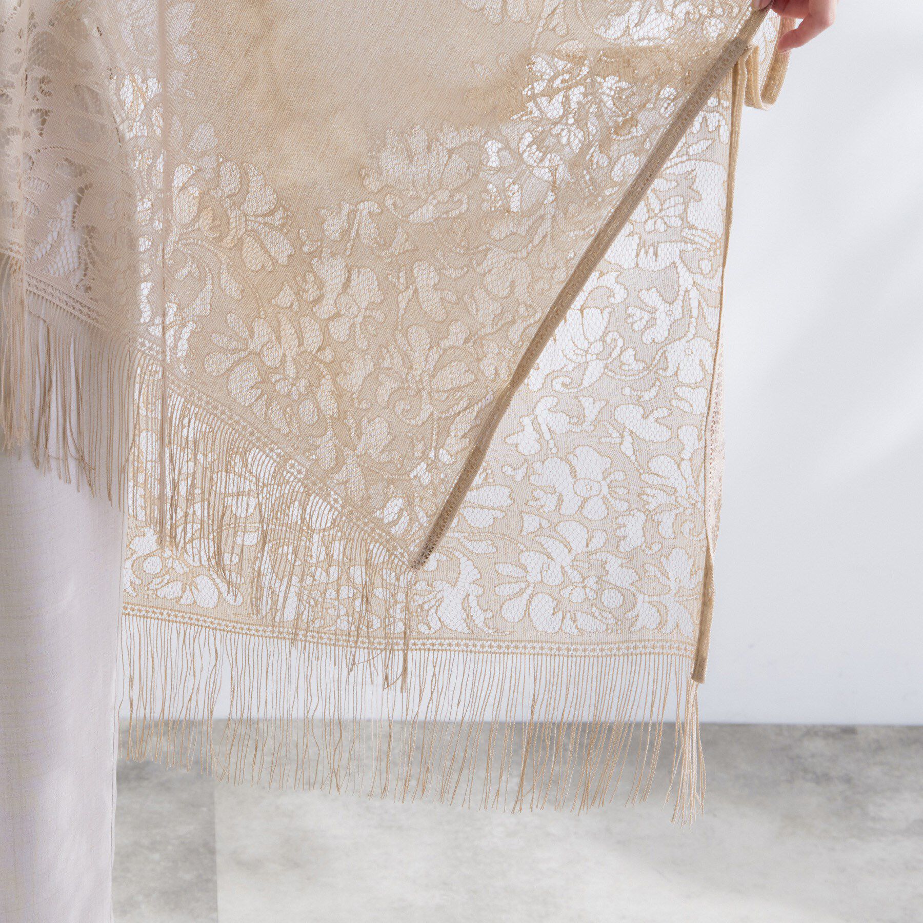 grove「レースタバードポンチョ」|ポンチョ・ケープ|