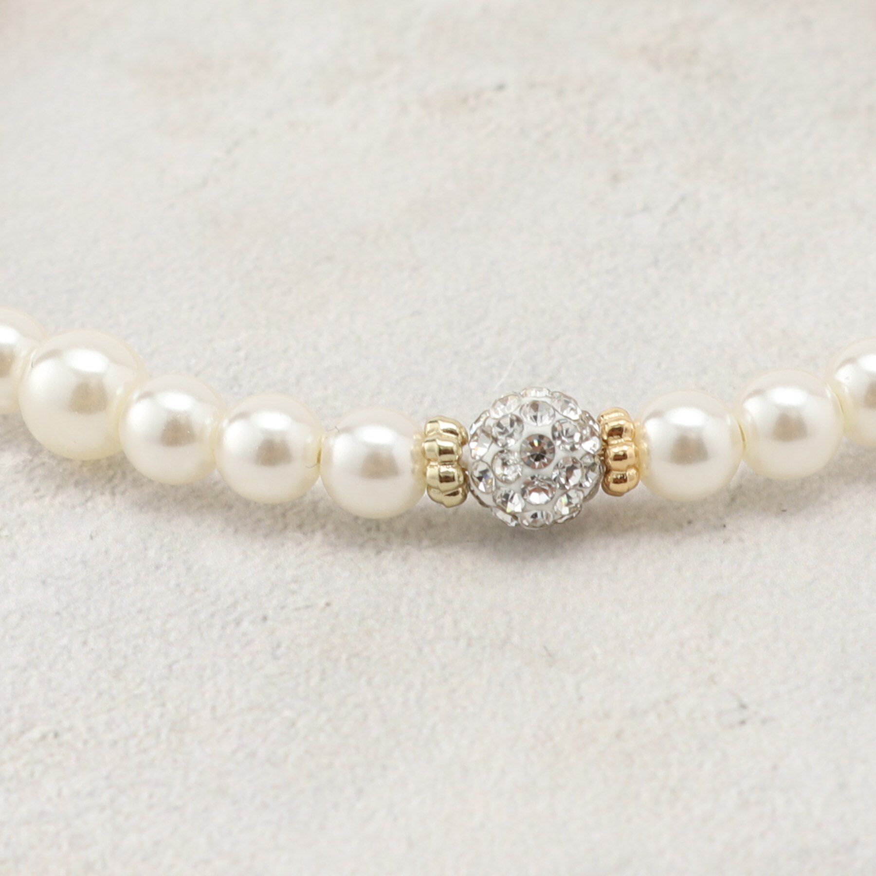 grove「パール調ビジューワイヤーブレス」|ブレスレット・バングル|