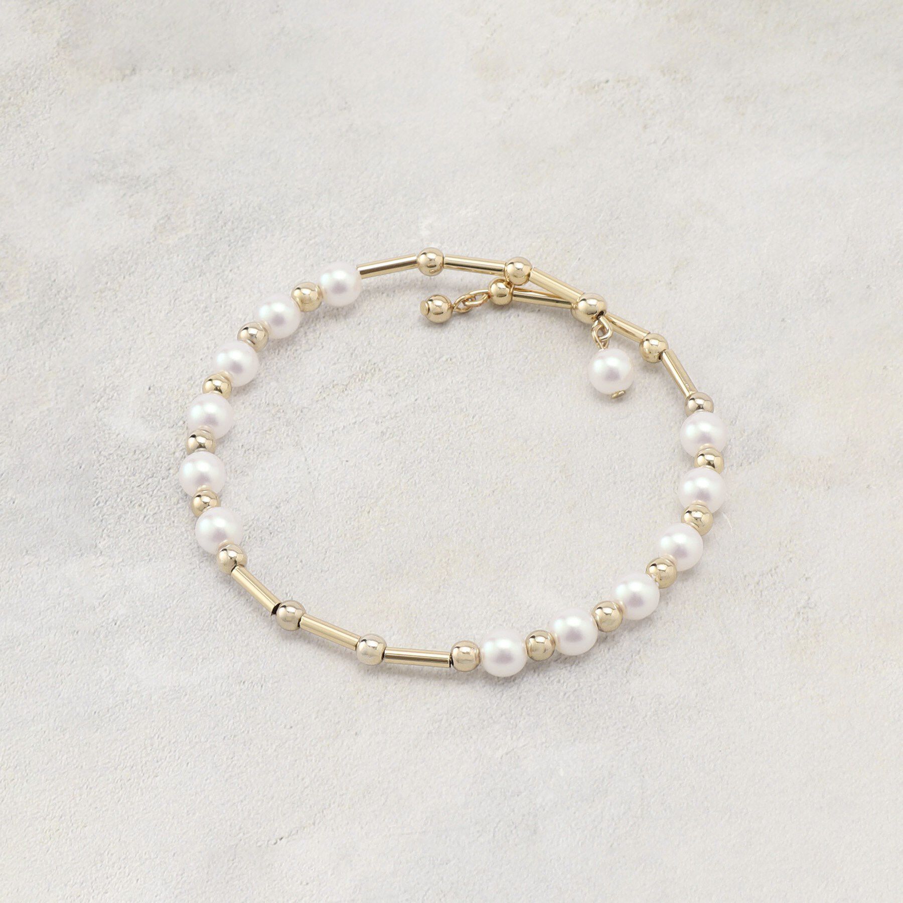 grove「メタルパール調ワイヤーブレス」|ブレスレット・バングル|