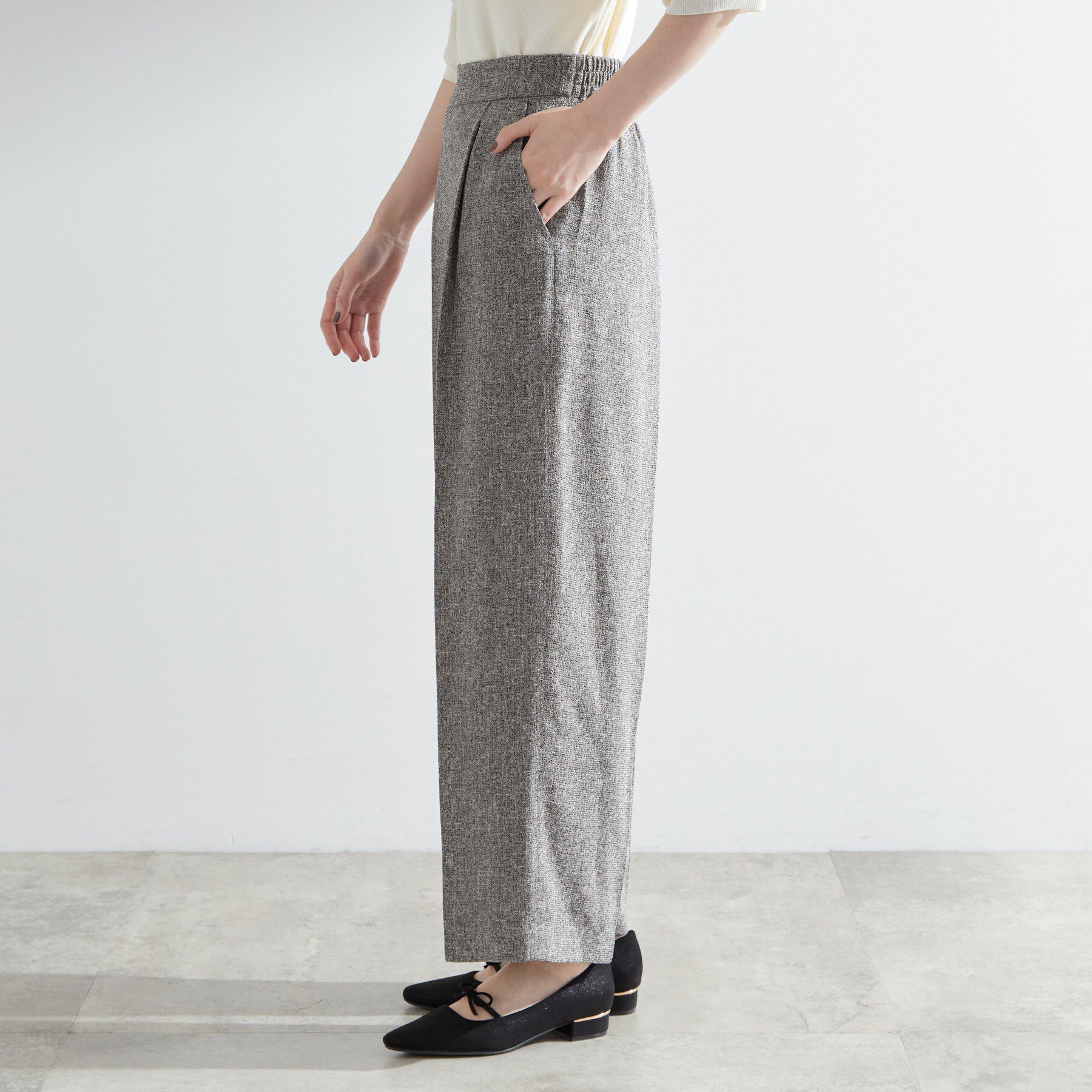 grove「【2点SET/体型カバー】夏から秋まで着まわせる！プリーツビスチェセットアップ」|スーツ|