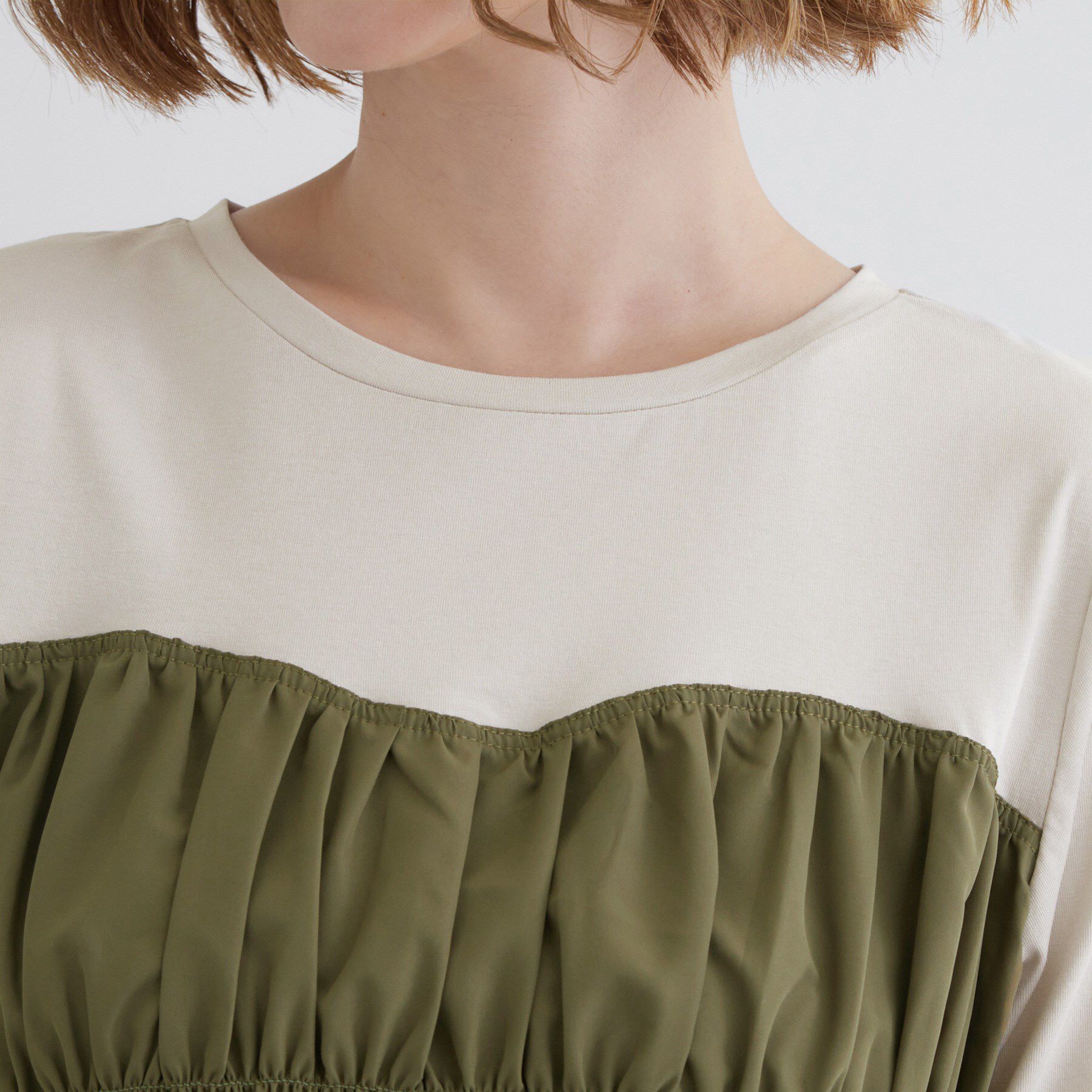 grove「【洗える/二の腕カバー】一枚で映える！ビスチェドッキングワンピース」|ワンピース|