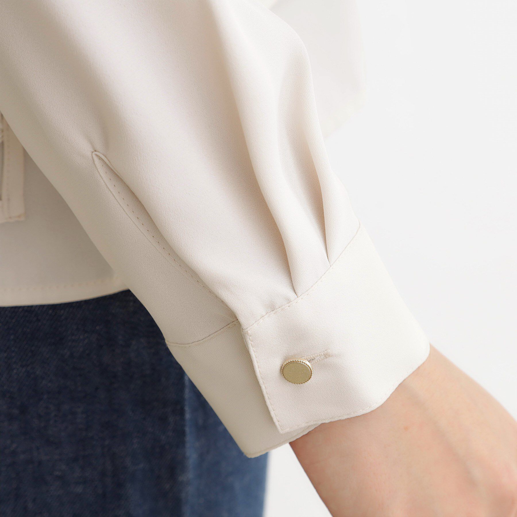 grove「リーフ刺繍スパンコールベスト＆ブラウスセット」|シャツ・ブラウス|