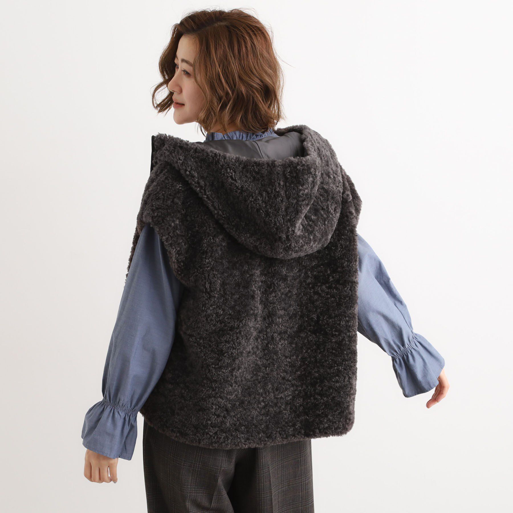 grove「【名品アウター/3WAY・はっ水】ボアライナー付マウンテンパーカ」|ブルゾン・スタジャン|