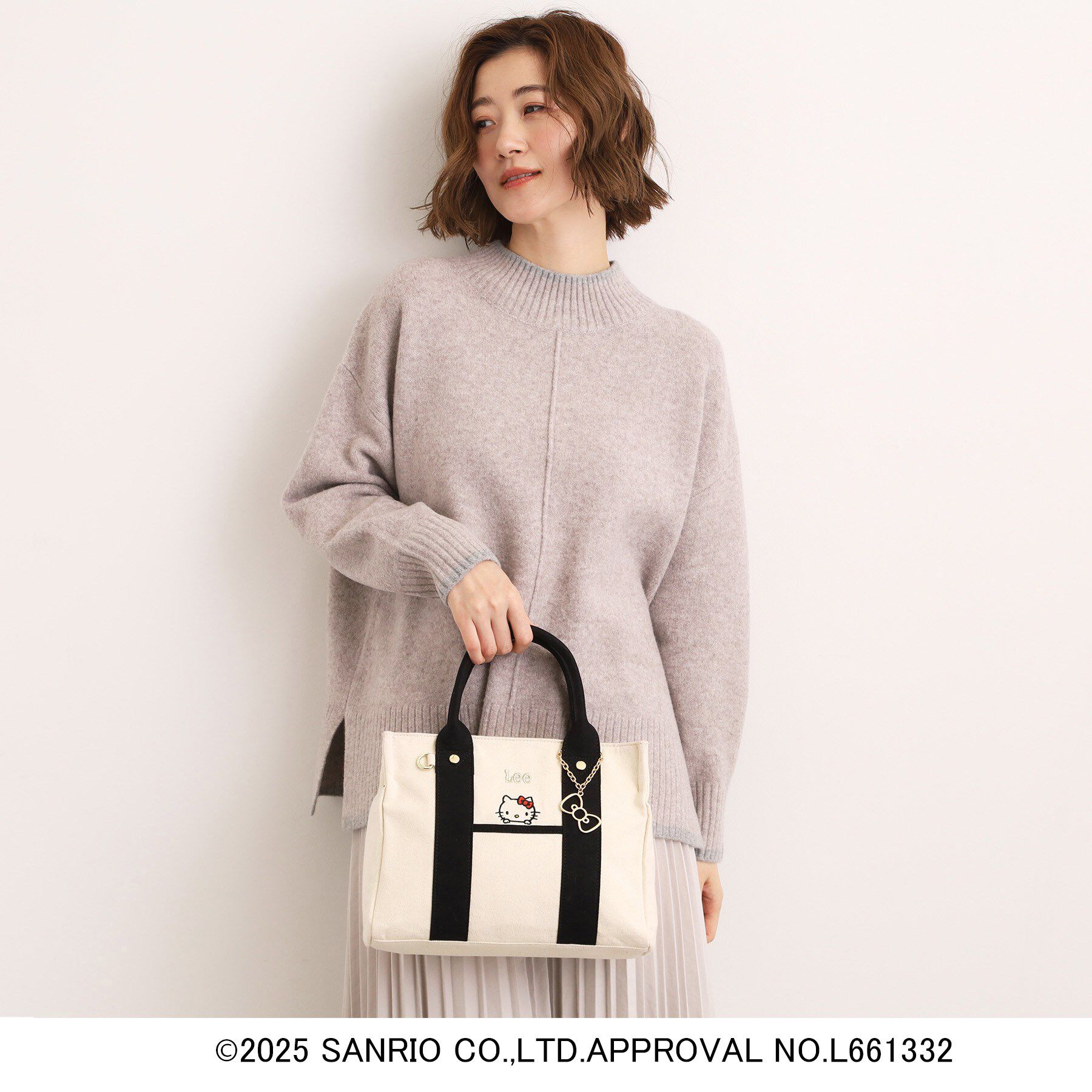 grove「【ハローキティ】Lee別注ポケット刺繍スクエアトート」|トートバッグ|