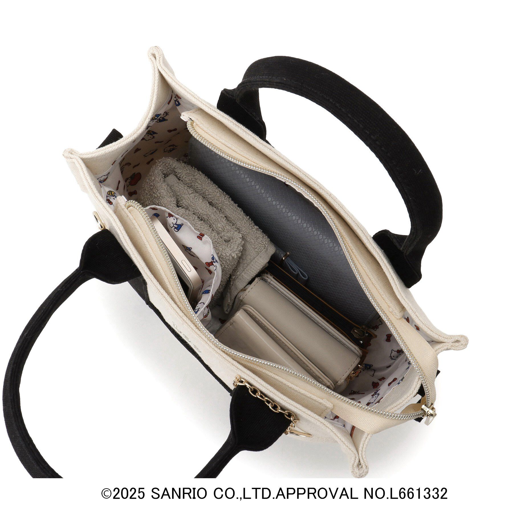 grove「【ハローキティ】Lee別注ポケット刺繍スクエアトート」|トートバッグ|