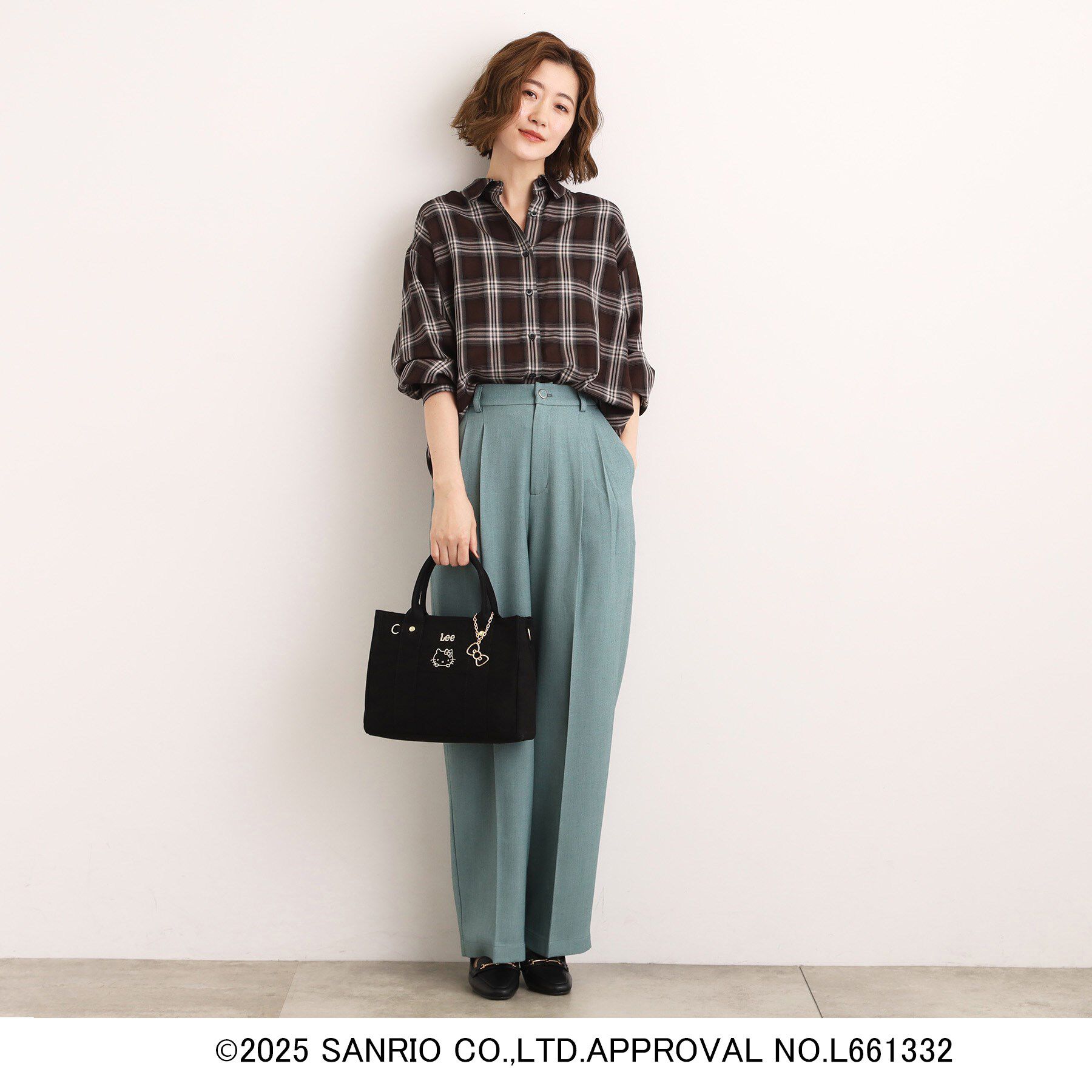 grove「【ハローキティ】Lee別注ポケット刺繍スクエアトート」|トートバッグ|