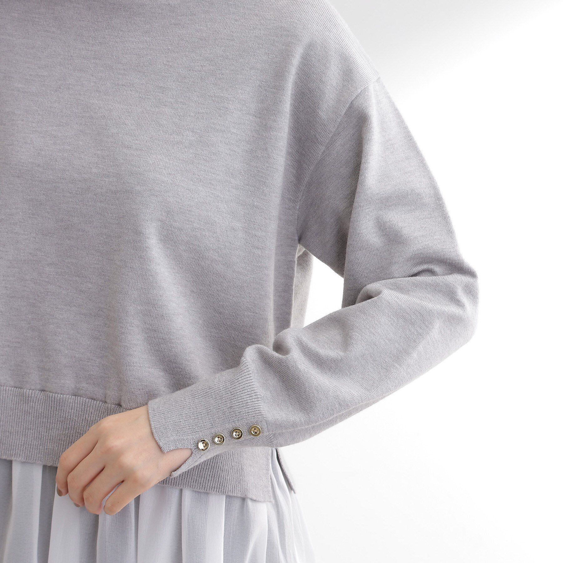 grove「裾レイヤードニットプルオーバー」|ニット・セーター|