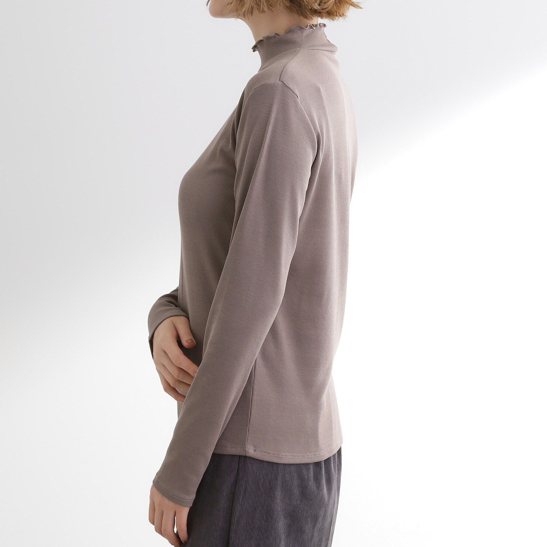 grove「毎日にちょうどいい、テレコメロータートルネック」|Tシャツ・カットソー|