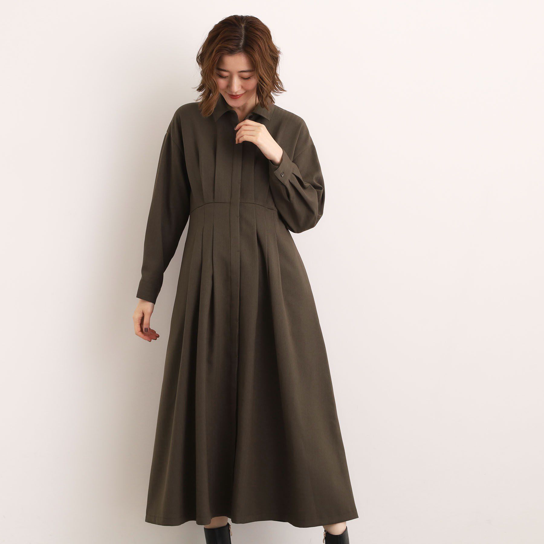 grove「品よくまとう、大人のシャツワンピース」|ワンピース|トープ(054)