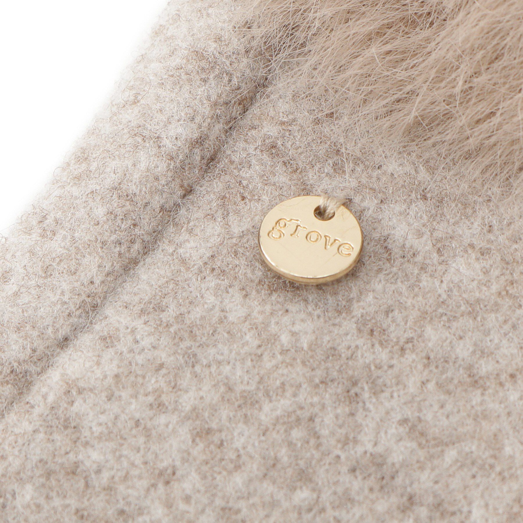 grove「リストオーバーフェイクファー杢調グローブ」|手袋|