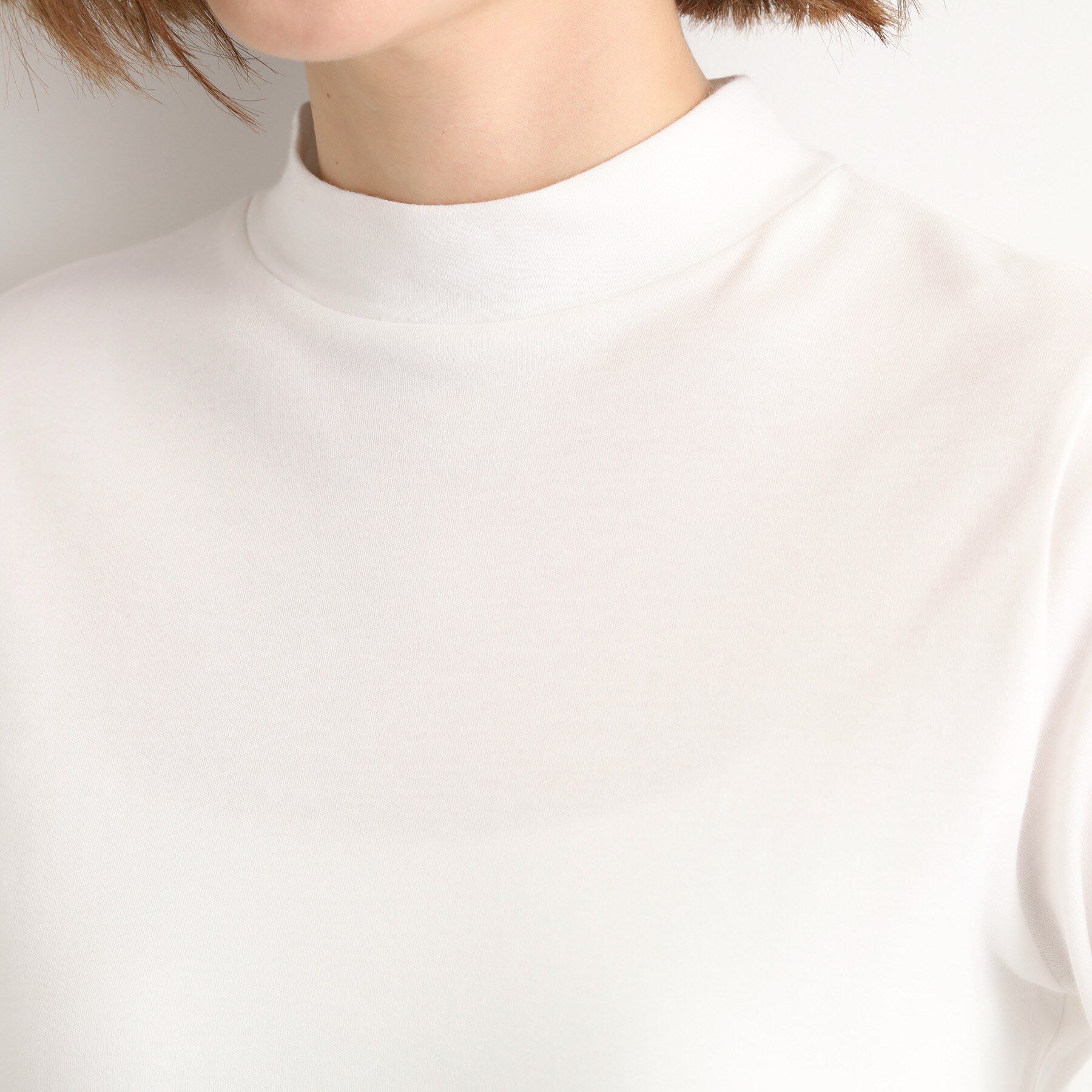 grove「【吸湿発熱】秋冬のレイヤードを格上げ　コットンハイネックプルオーバー」|Tシャツ・カットソー|